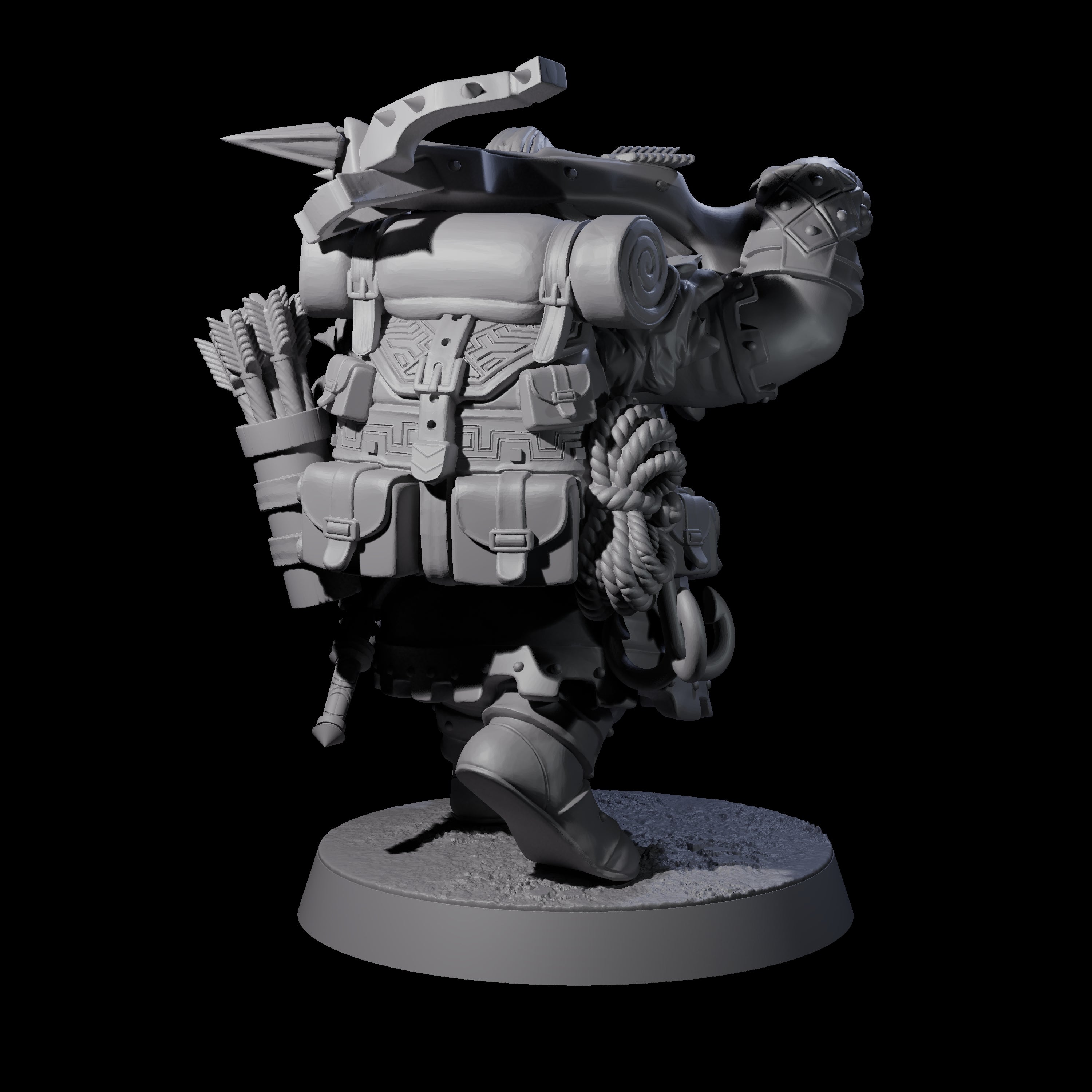 Dwarven Mercenary Company - The Stoutmasters C Miniature for Dungeons and Dragons, Pathfinder or other TTRPGs