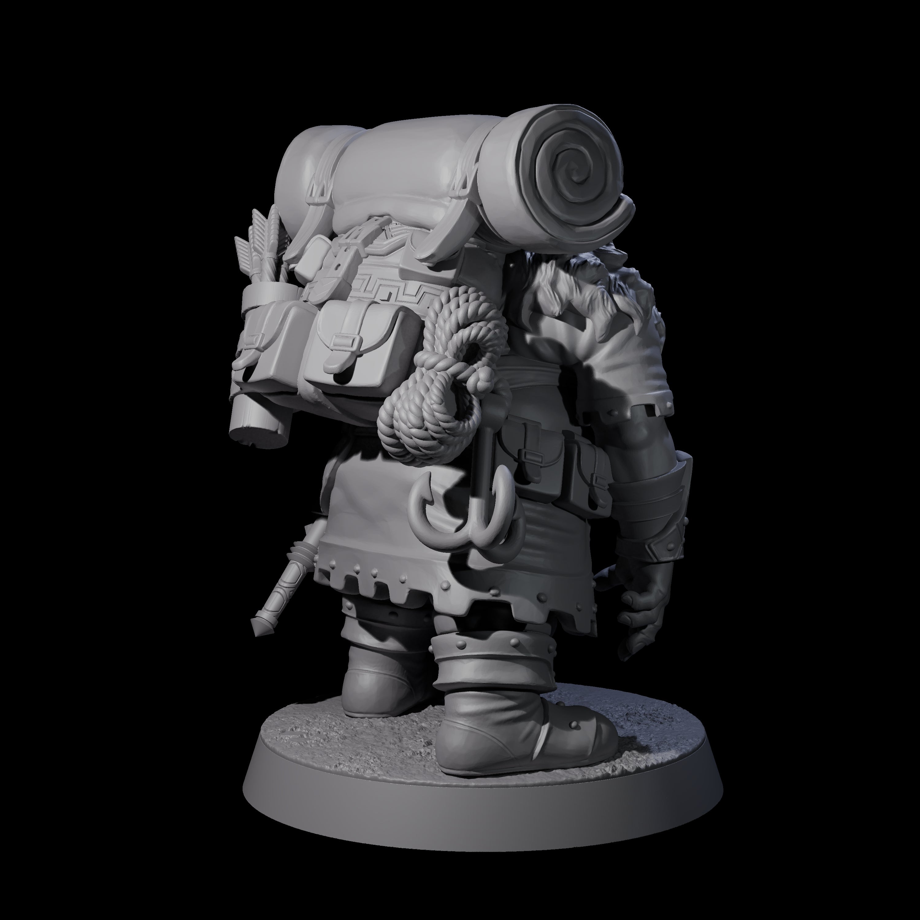 Dwarven Mercenary Company - The Stoutmasters D Miniature for Dungeons and Dragons, Pathfinder or other TTRPGs