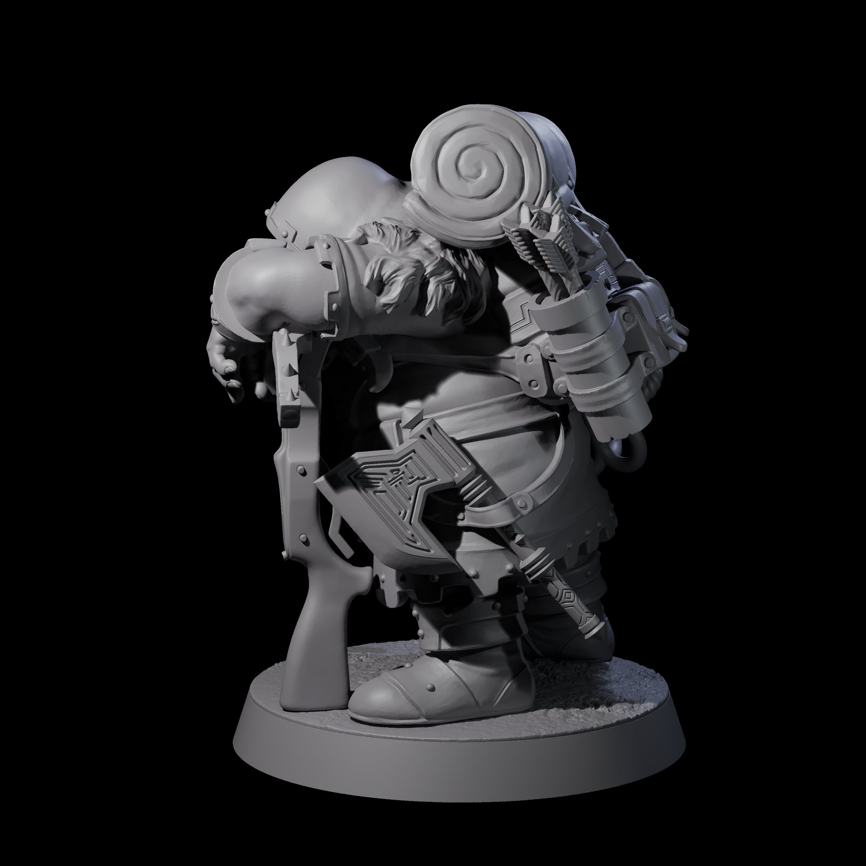 Dwarven Mercenary Company - The Stoutmasters D Miniature for Dungeons and Dragons, Pathfinder or other TTRPGs