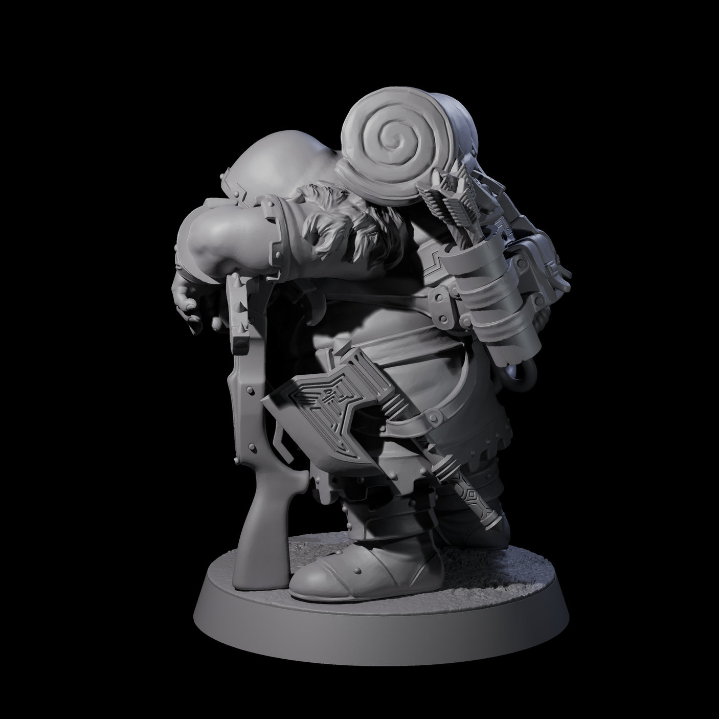 Dwarven Mercenary Company - The Stoutmasters D Miniature for Dungeons and Dragons, Pathfinder or other TTRPGs