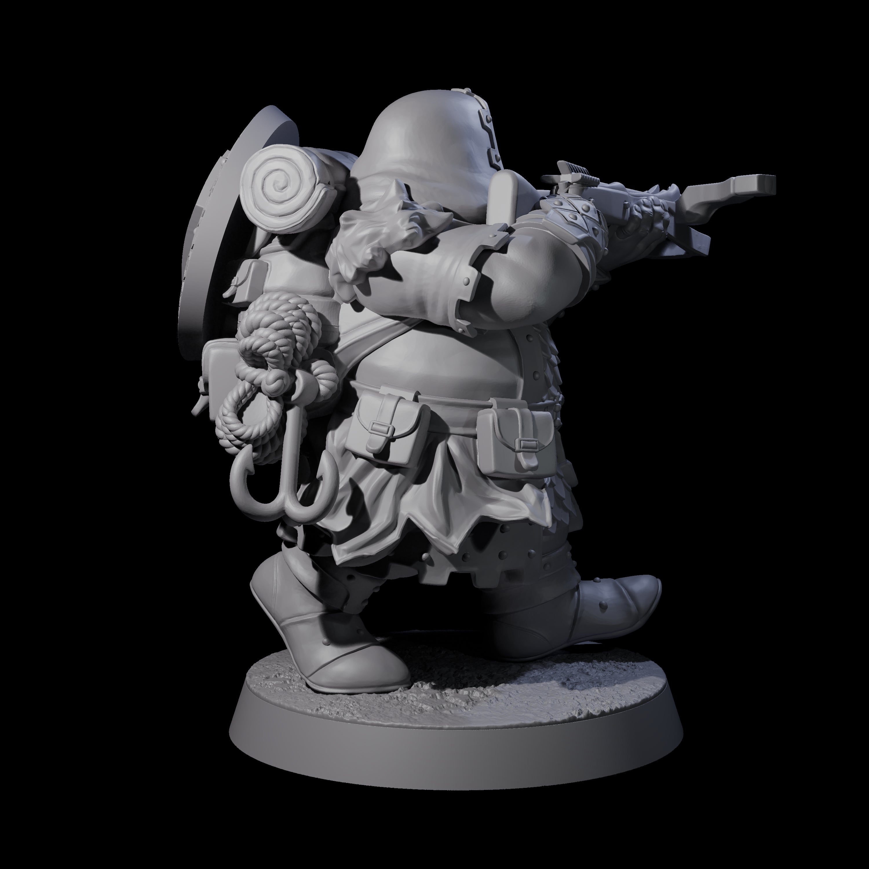 Dwarven Mercenary Company - The Stoutmasters E Miniature for Dungeons and Dragons, Pathfinder or other TTRPGs