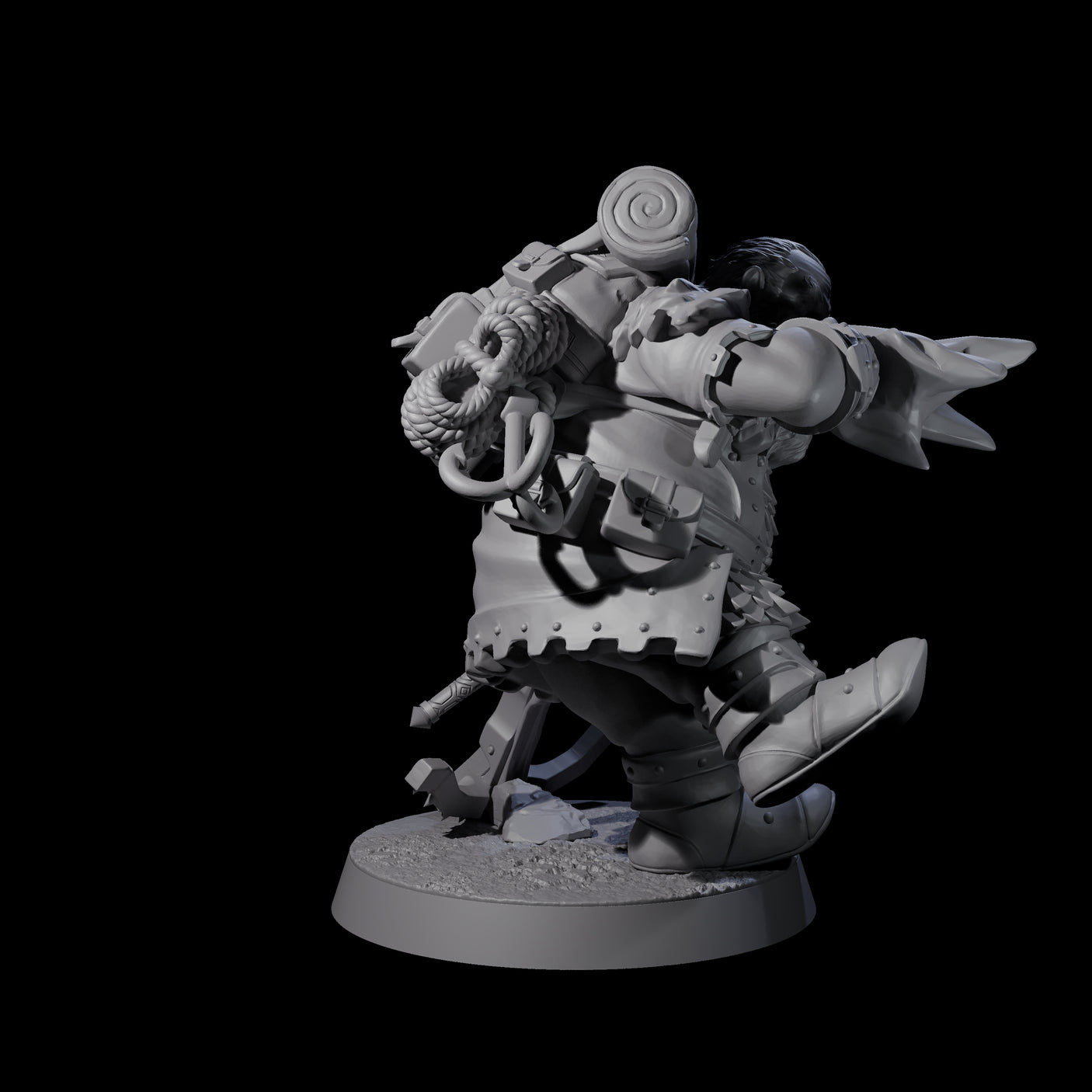 Dwarven Mercenary Company - The Stoutmasters F Miniature for Dungeons and Dragons, Pathfinder or other TTRPGs