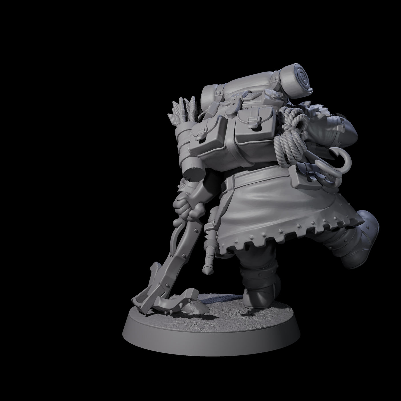 Dwarven Mercenary Company - The Stoutmasters F Miniature for Dungeons and Dragons, Pathfinder or other TTRPGs
