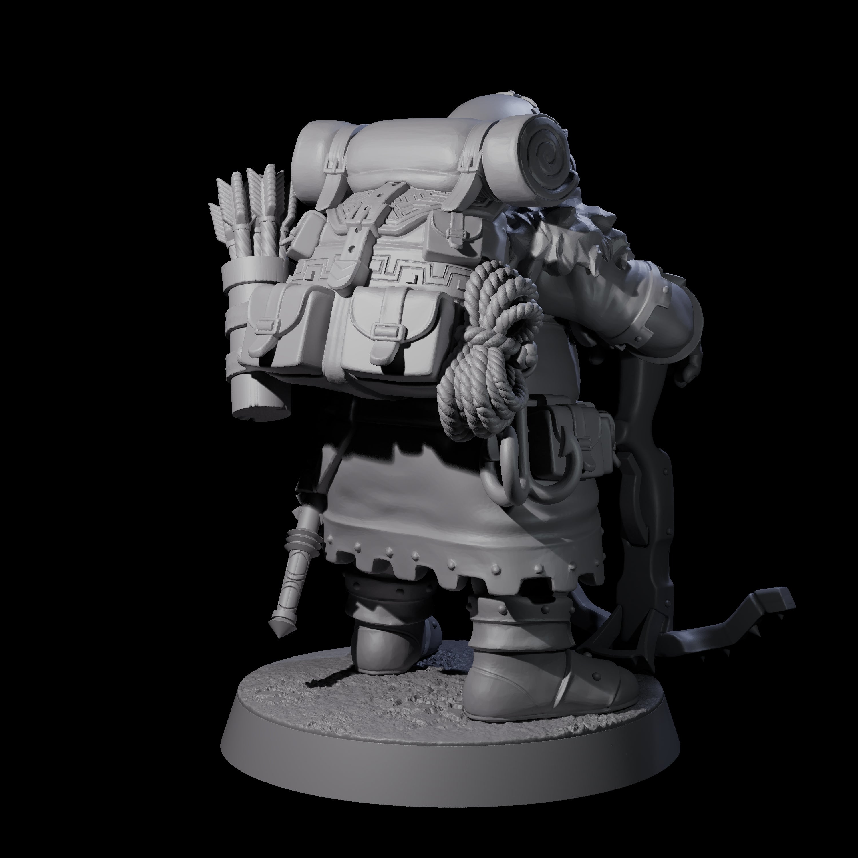 Dwarven Mercenary Company - The Stoutmasters G Miniature for Dungeons and Dragons, Pathfinder or other TTRPGs