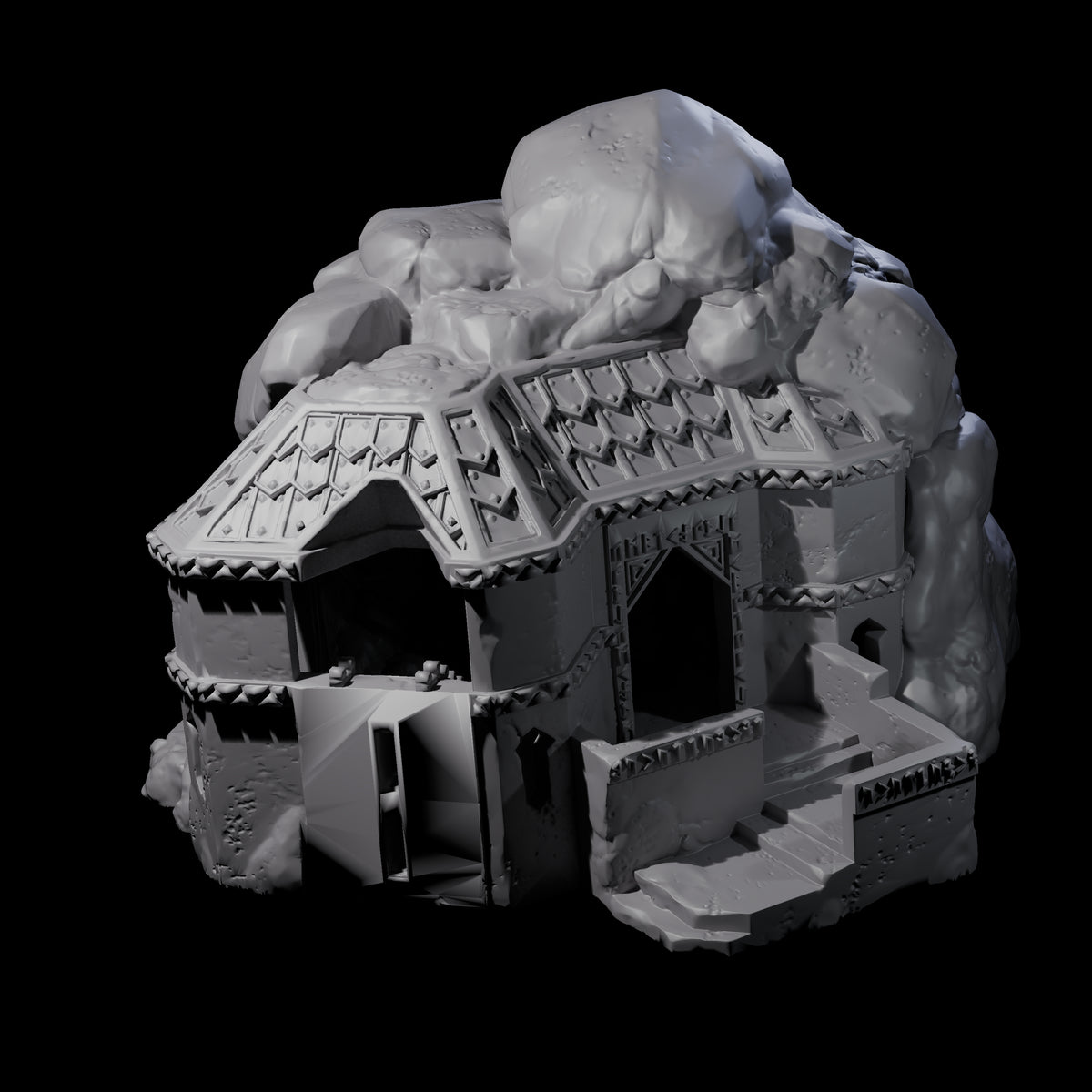 Dwarven Mineshaft Entrance - Kingdom of Durak Deep Miniature for Dungeons and Dragons, Pathfinder or other TTRPGs