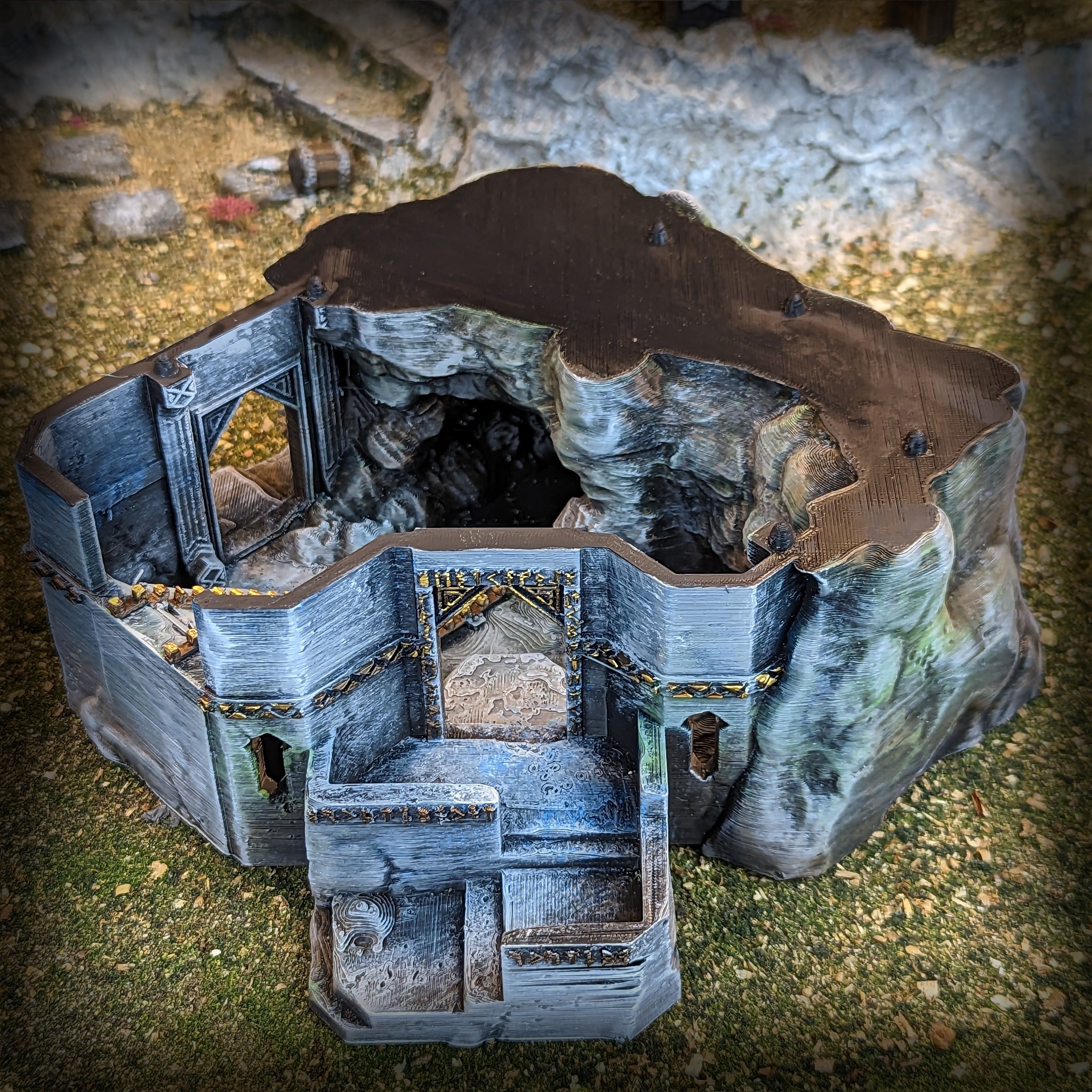 Dwarven Mineshaft Entrance - Kingdom of Durak Deep Miniature for Dungeons and Dragons, Pathfinder or other TTRPGs