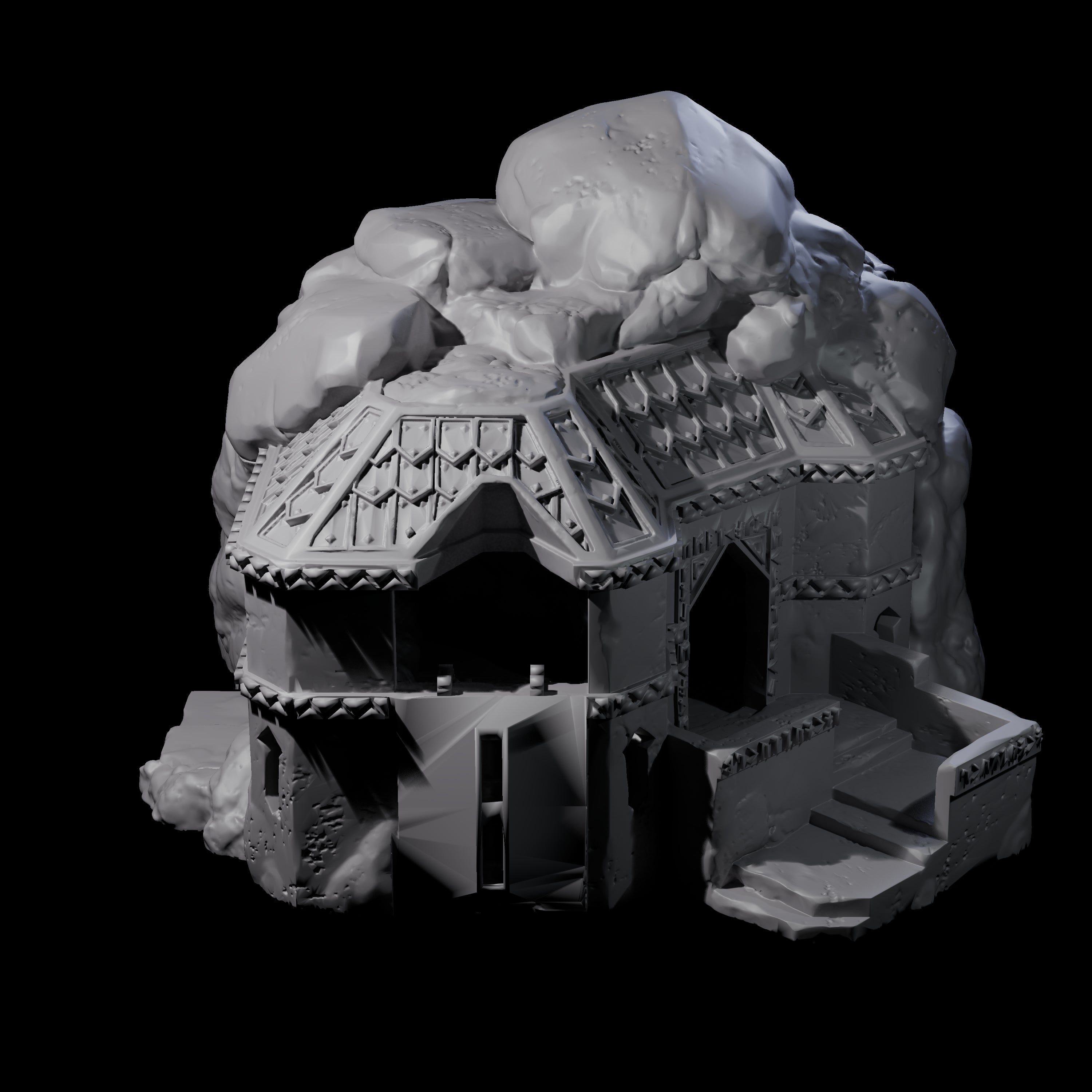 Dwarven Mineshaft Entrance - Kingdom of Durak Deep Miniature for Dungeons and Dragons, Pathfinder or other TTRPGs