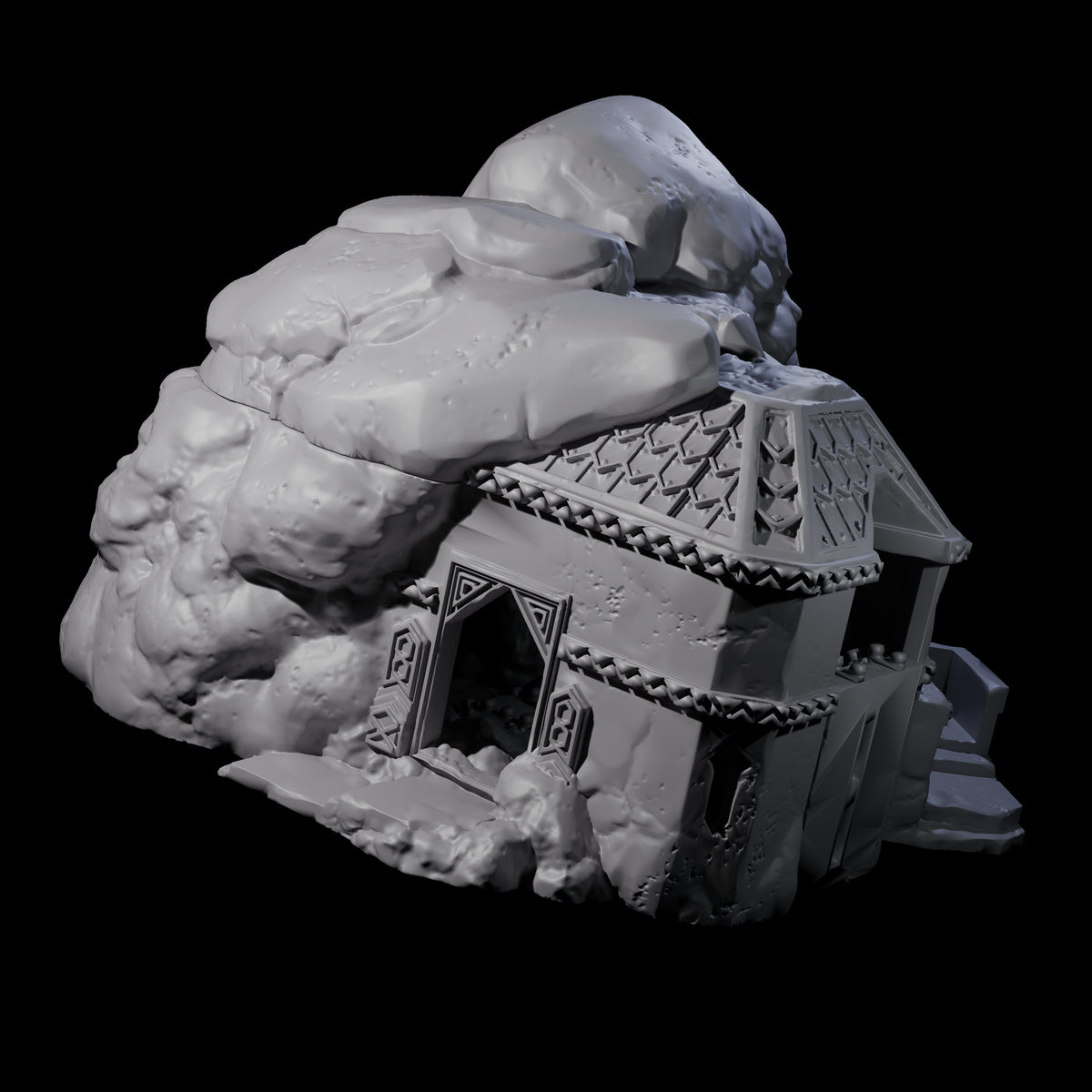 Dwarven Mineshaft Entrance - Kingdom of Durak Deep Miniature for Dungeons and Dragons, Pathfinder or other TTRPGs