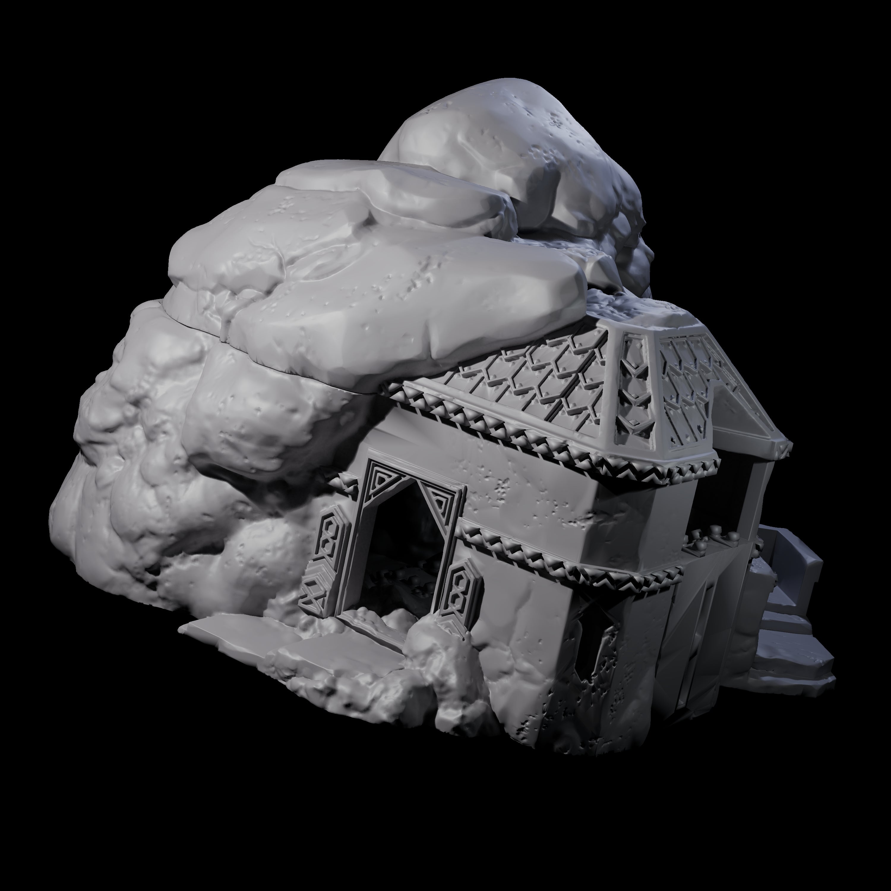 Dwarven Mineshaft Entrance - Kingdom of Durak Deep Miniature for Dungeons and Dragons, Pathfinder or other TTRPGs