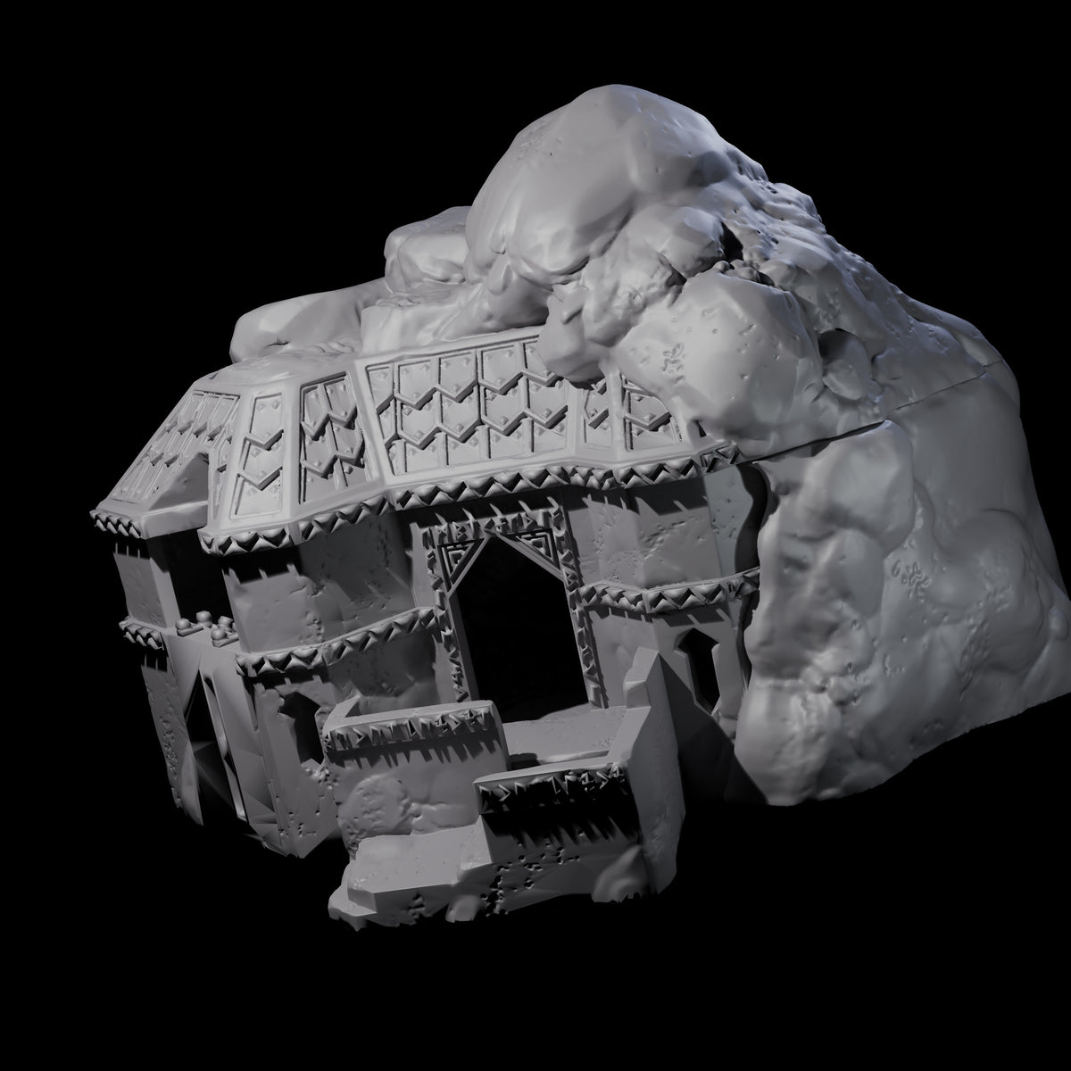 Dwarven Mineshaft Entrance - Kingdom of Durak Deep Miniature for Dungeons and Dragons, Pathfinder or other TTRPGs