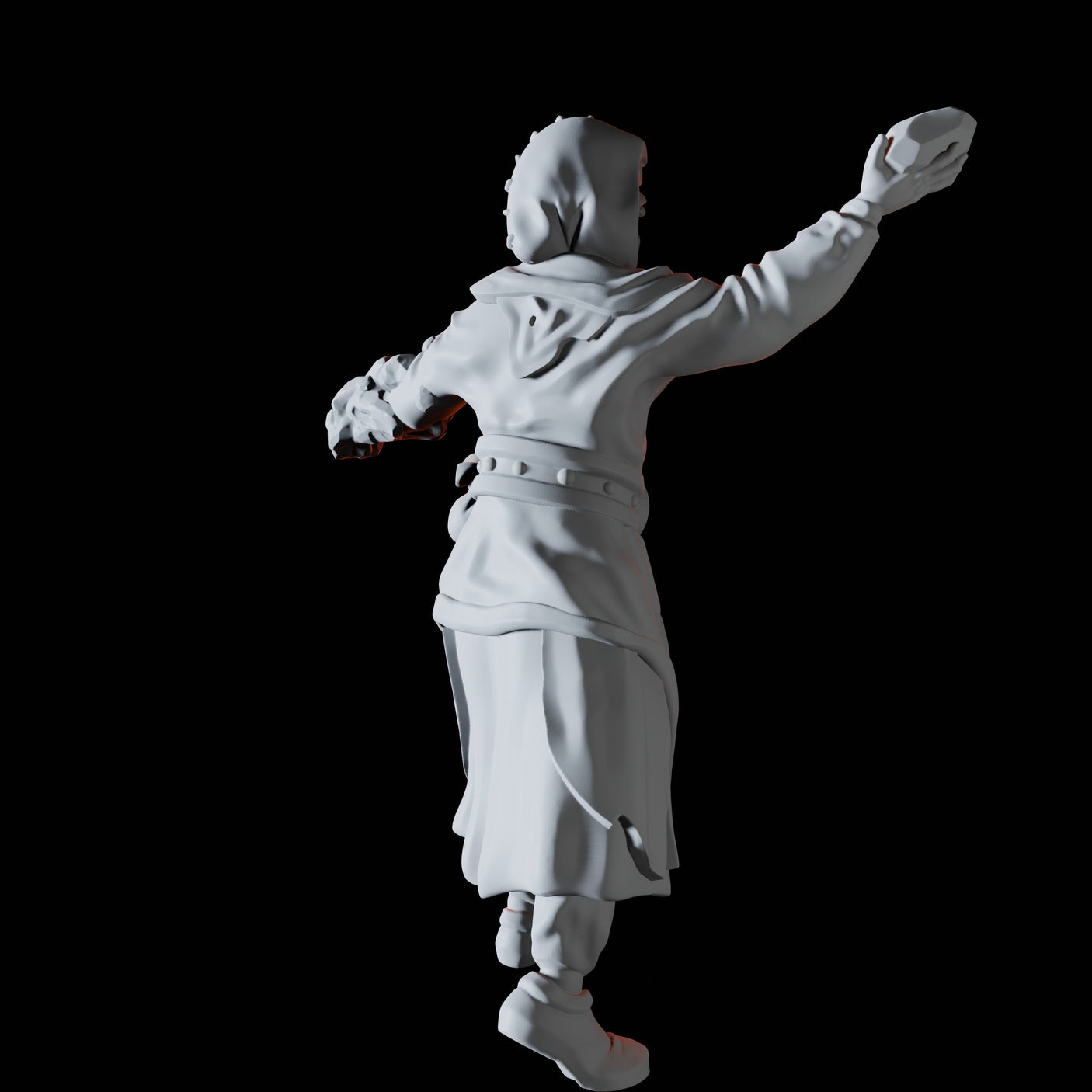 Earth Cultist Miniature for Dungeons and Dragons, Pathfinder or other TTRPGs