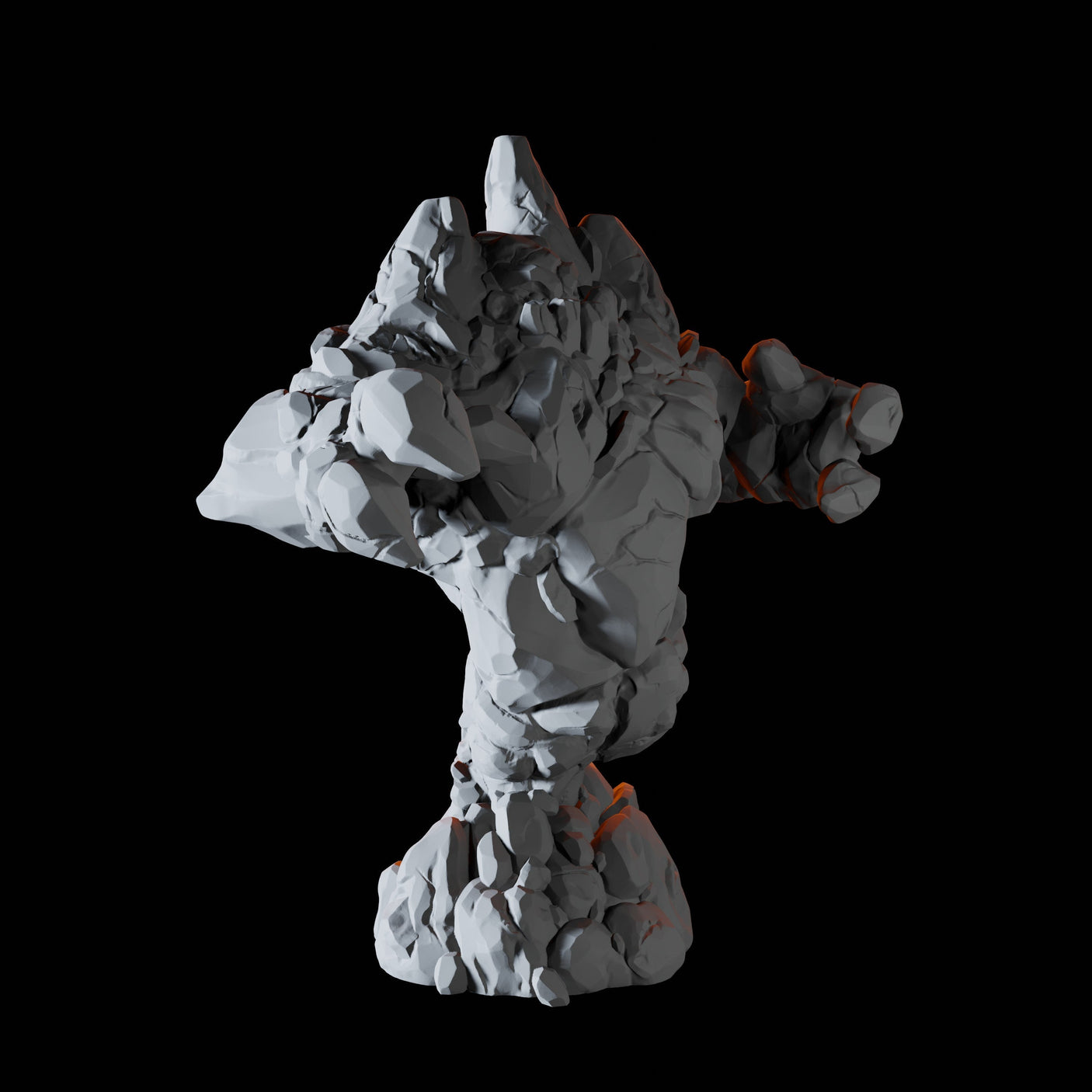 Earth Elemental A Miniature for Dungeons and Dragons, Pathfinder or other TTRPGs