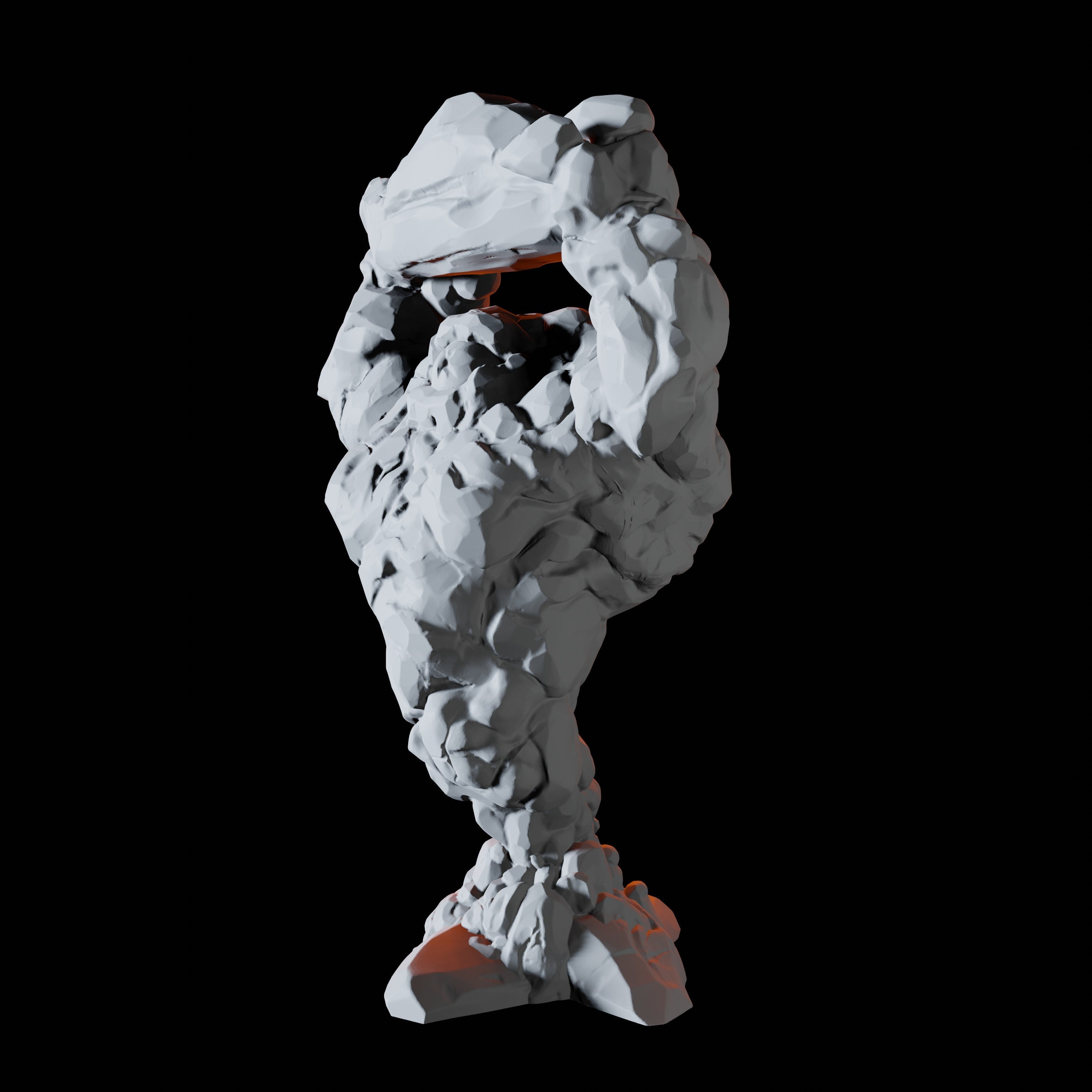 Earth Elemental B Miniature for Dungeons and Dragons, Pathfinder or other TTRPGs
