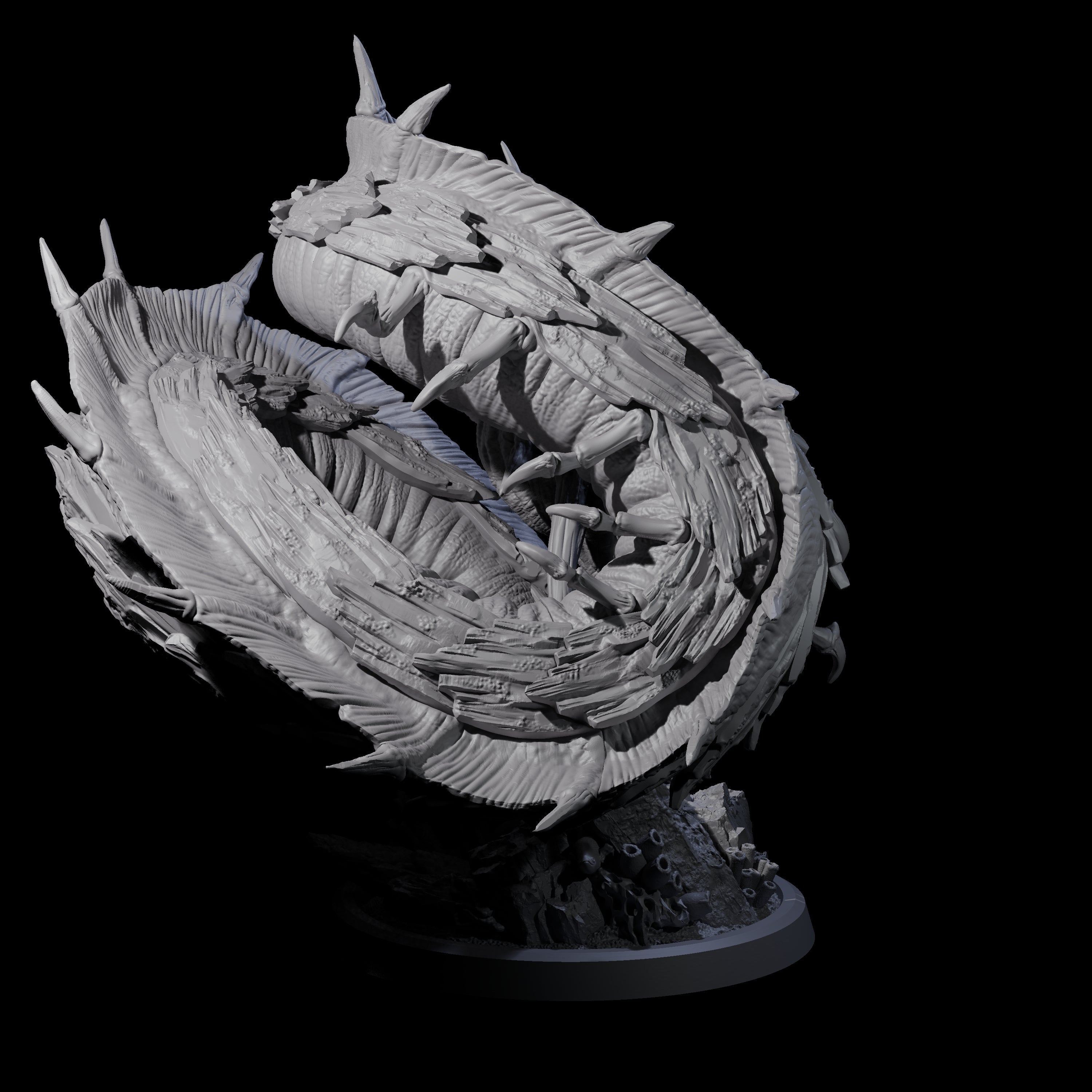 Eel-Like Leviathan Miniature for Dungeons and Dragons, Pathfinder or other TTRPGs