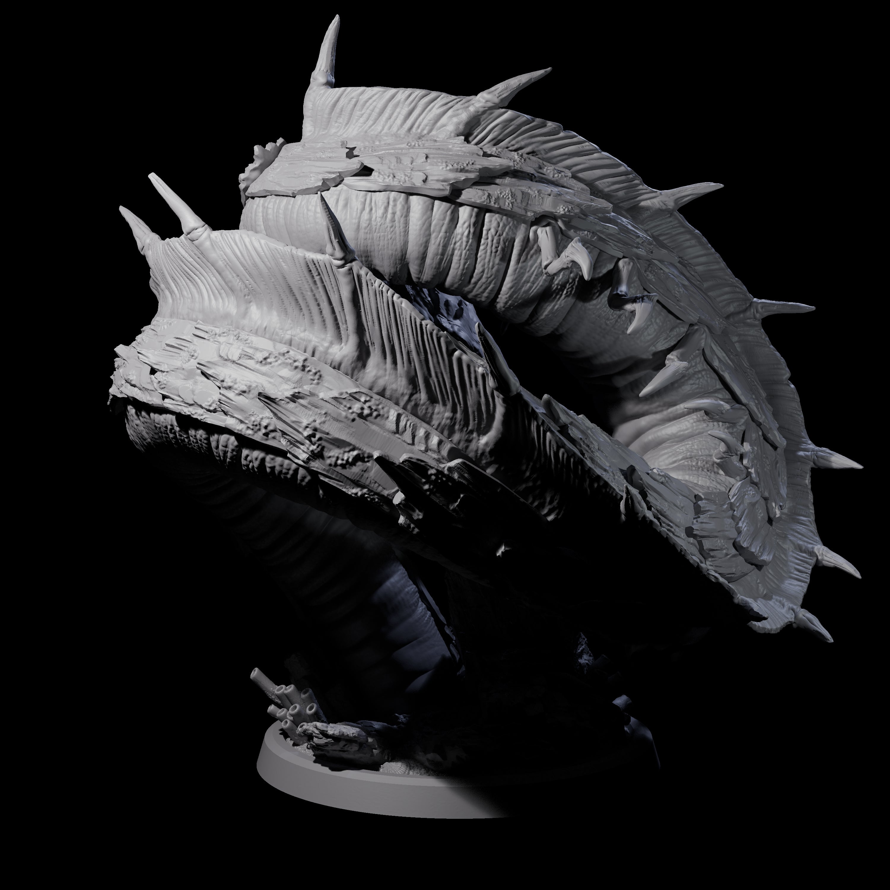 Eel-Like Leviathan Miniature for Dungeons and Dragons, Pathfinder or other TTRPGs