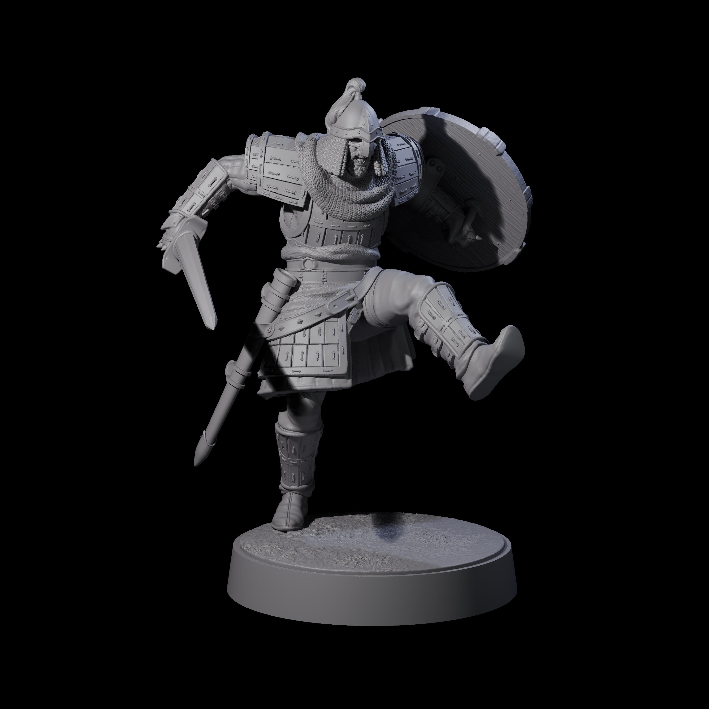 Eight Desert Mercenaries Miniature for Dungeons and Dragons, Pathfinder or other TTRPGs
