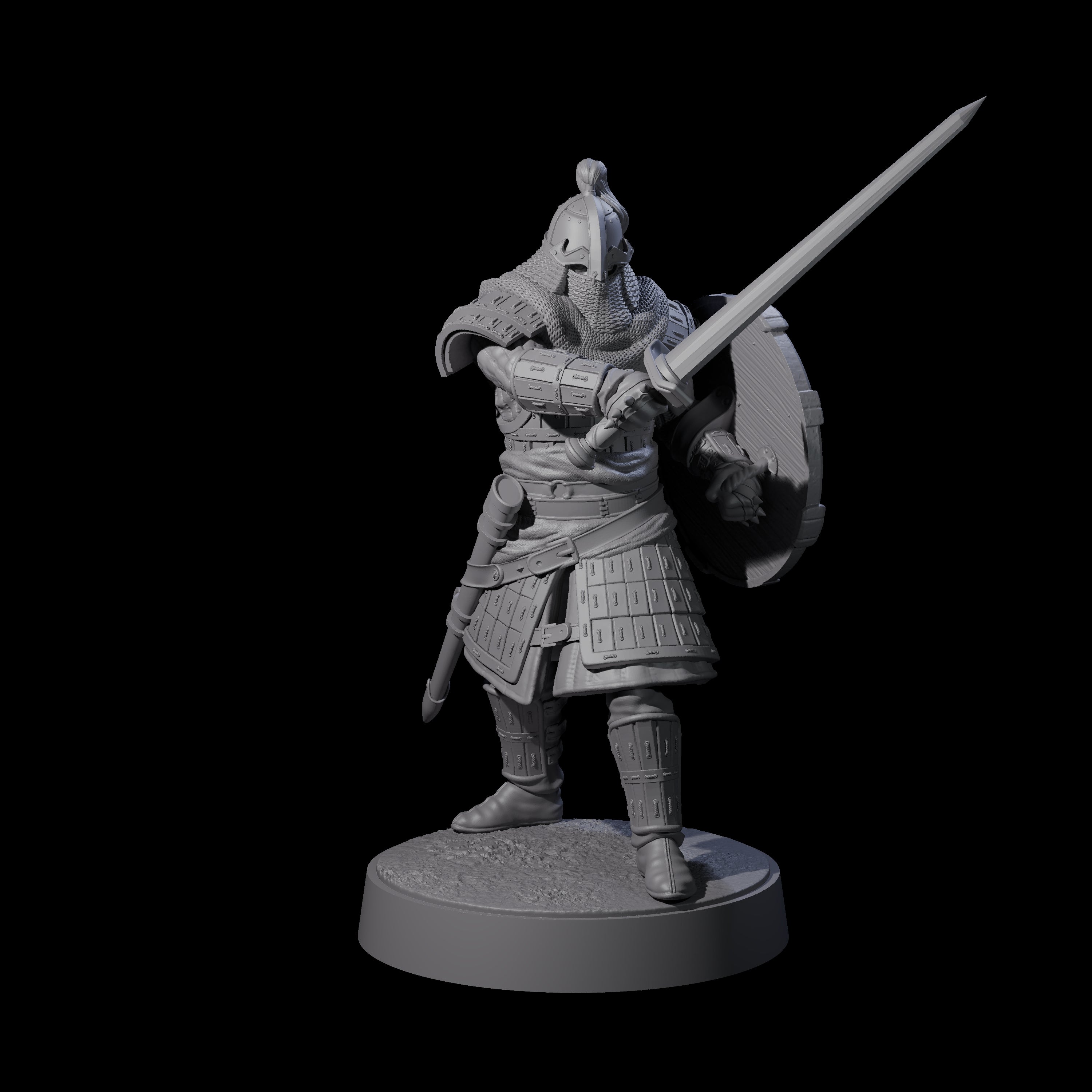 Eight Desert Mercenaries Miniature for Dungeons and Dragons, Pathfinder or other TTRPGs