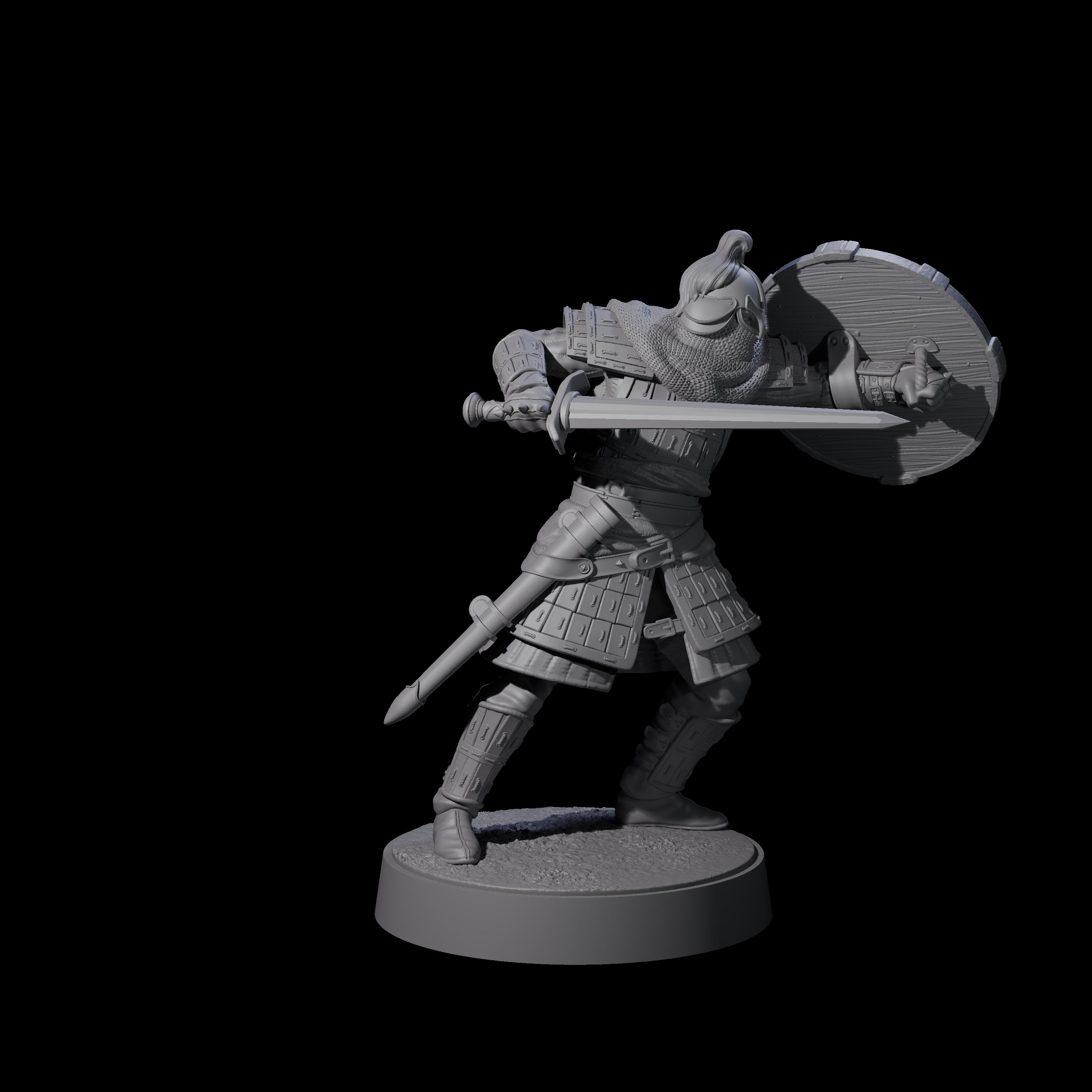 Eight Desert Mercenaries Miniature for Dungeons and Dragons, Pathfinder or other TTRPGs