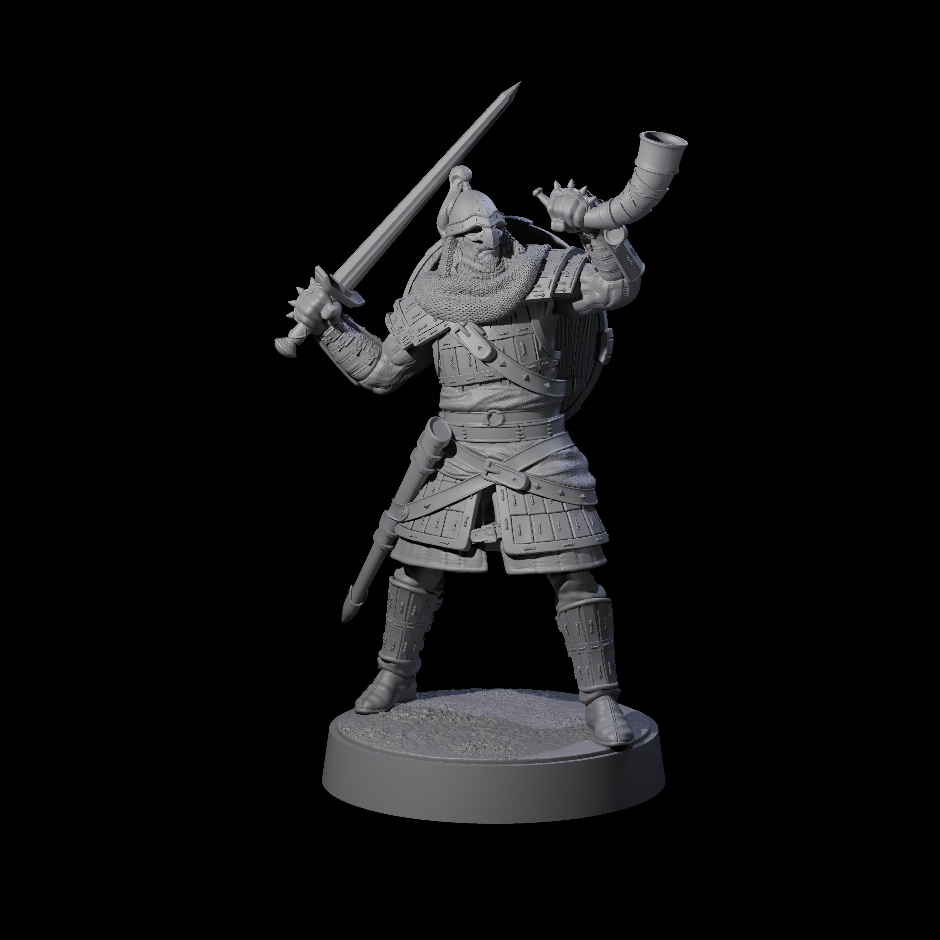 Eight Desert Mercenaries Miniature for Dungeons and Dragons, Pathfinder or other TTRPGs