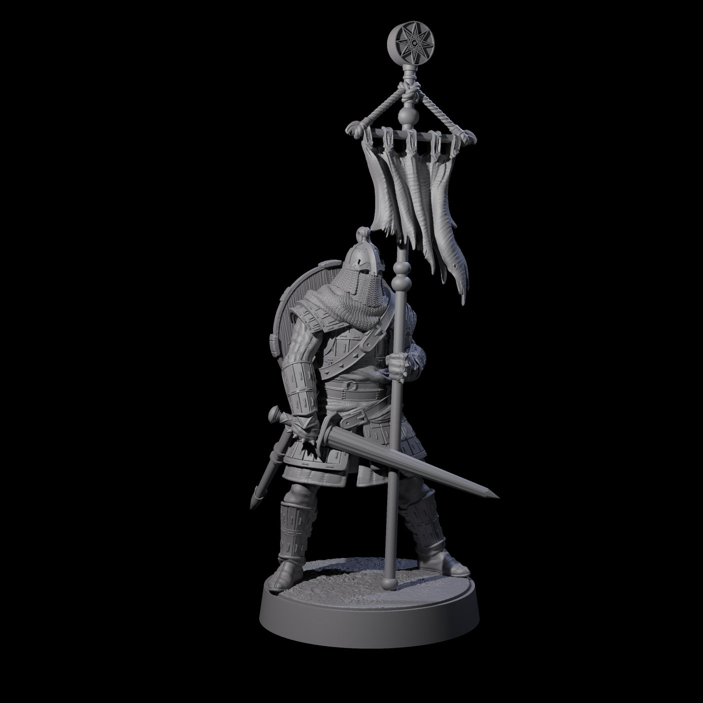 Eight Desert Mercenaries Miniature for Dungeons and Dragons, Pathfinder or other TTRPGs