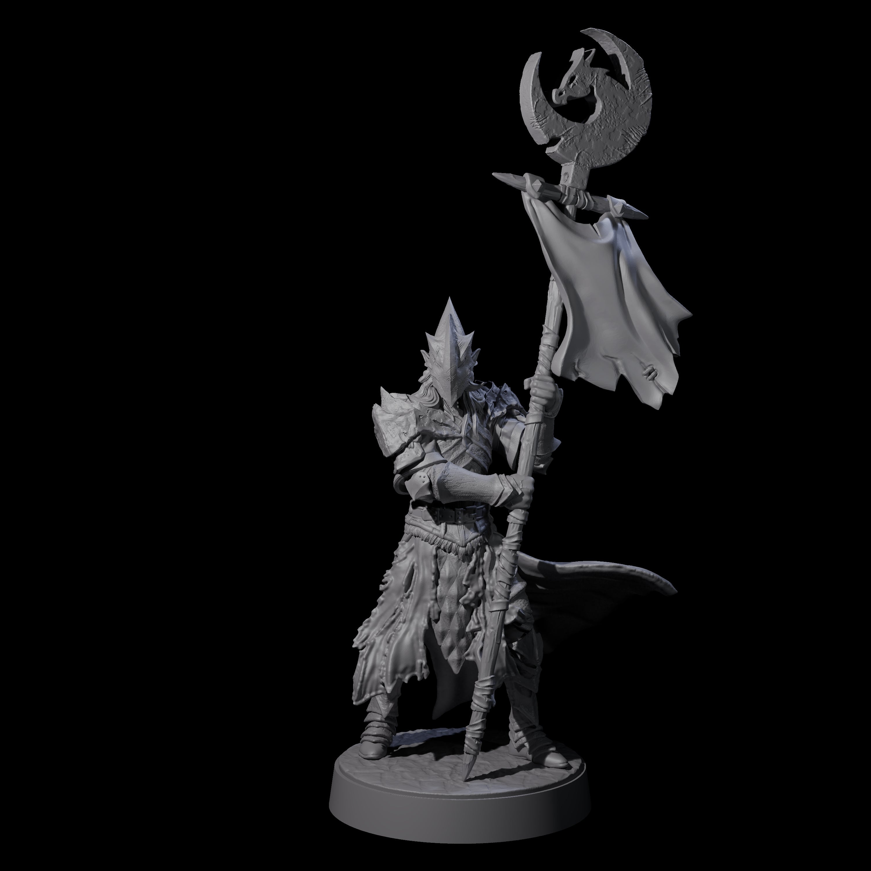 Eight Full Helm Elf Blademasters Miniature for Dungeons and Dragons, Pathfinder or other TTRPGs