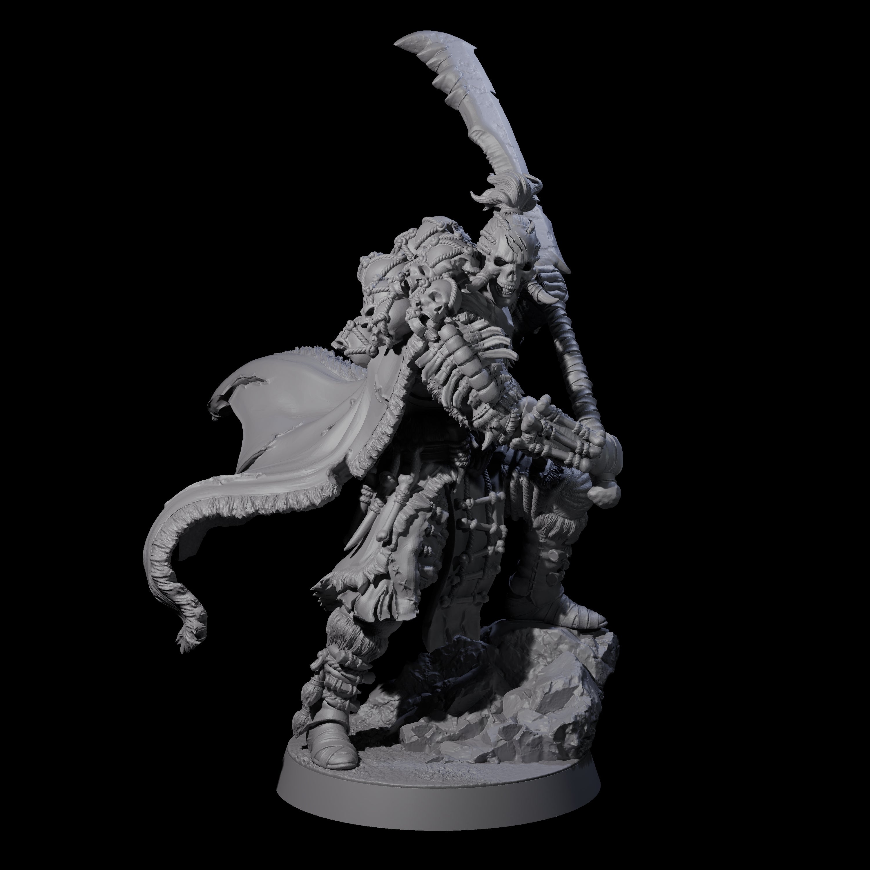 Eight Half Masked Berserkers Miniature for Dungeons and Dragons, Pathfinder or other TTRPGs
