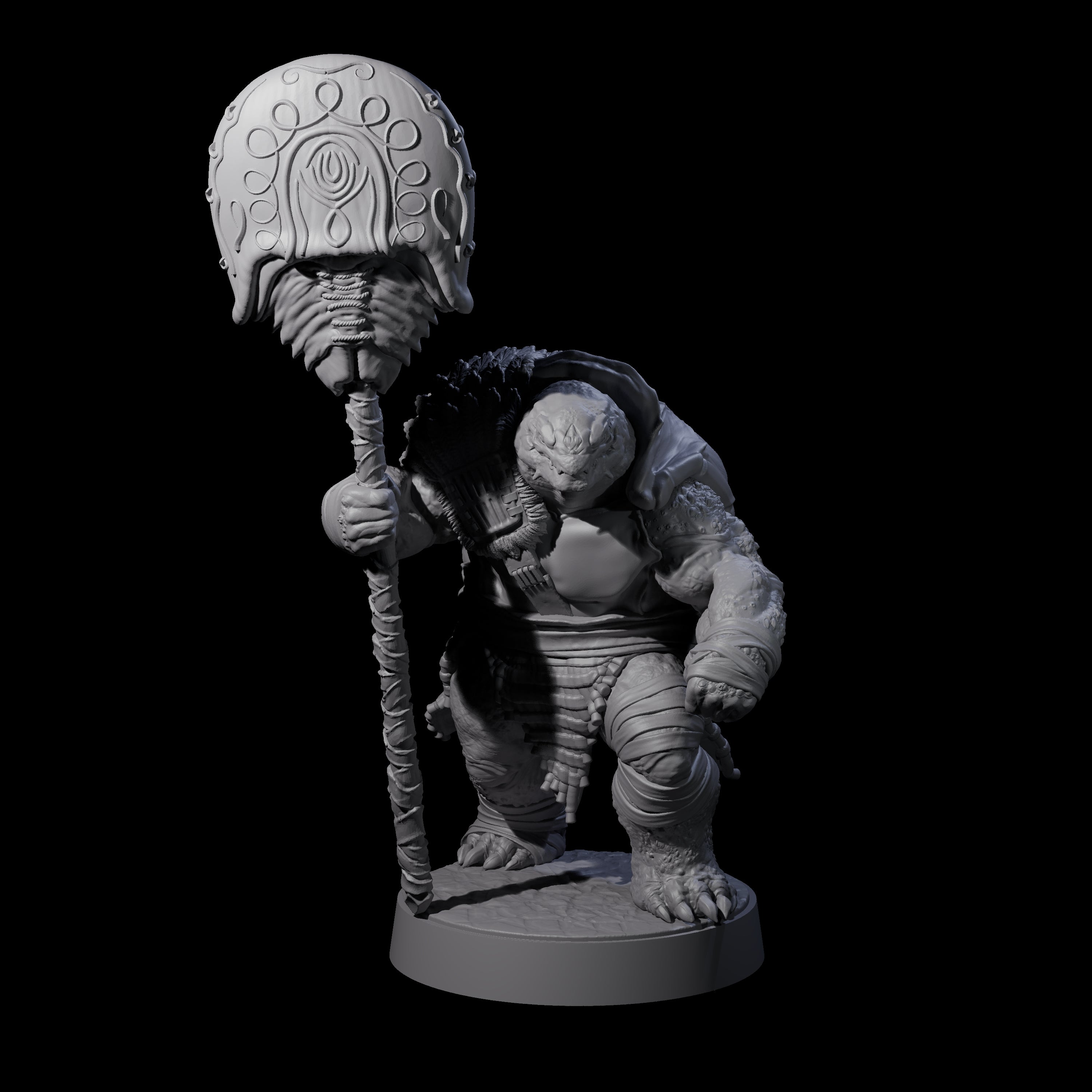 Eight Hulking Skum Brutes Miniature for Dungeons and Dragons, Pathfinder or other TTRPGs
