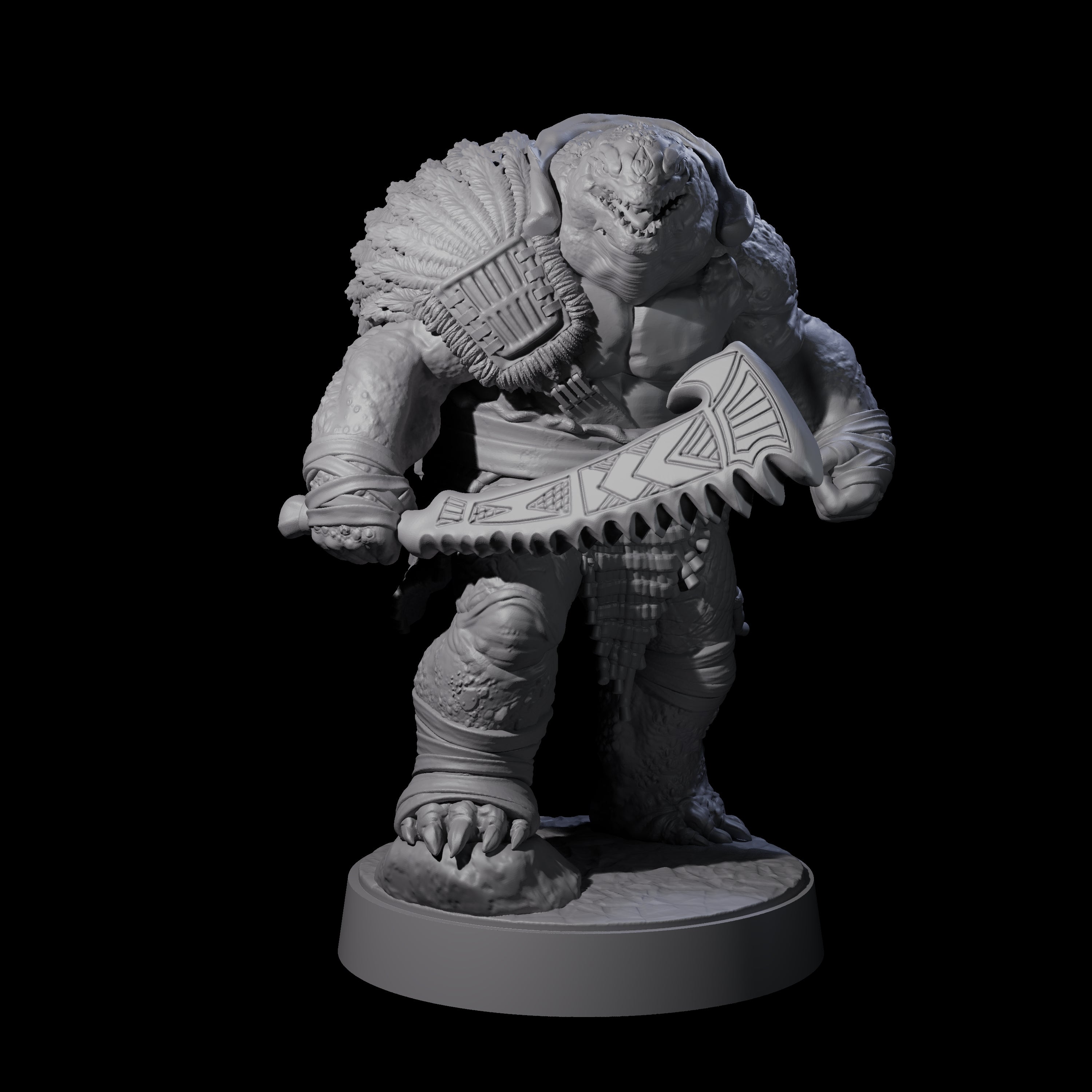 Eight Hulking Skum Brutes Miniature for Dungeons and Dragons, Pathfinder or other TTRPGs