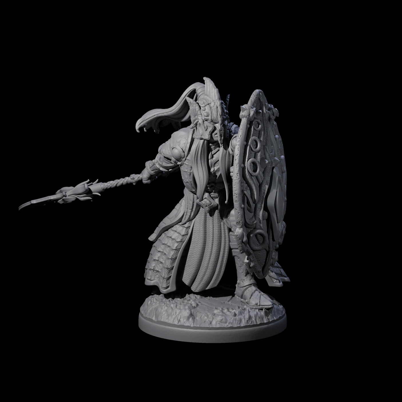 Eight Pale Drow Fighters Miniature for Dungeons and Dragons, Pathfinder or other TTRPGs