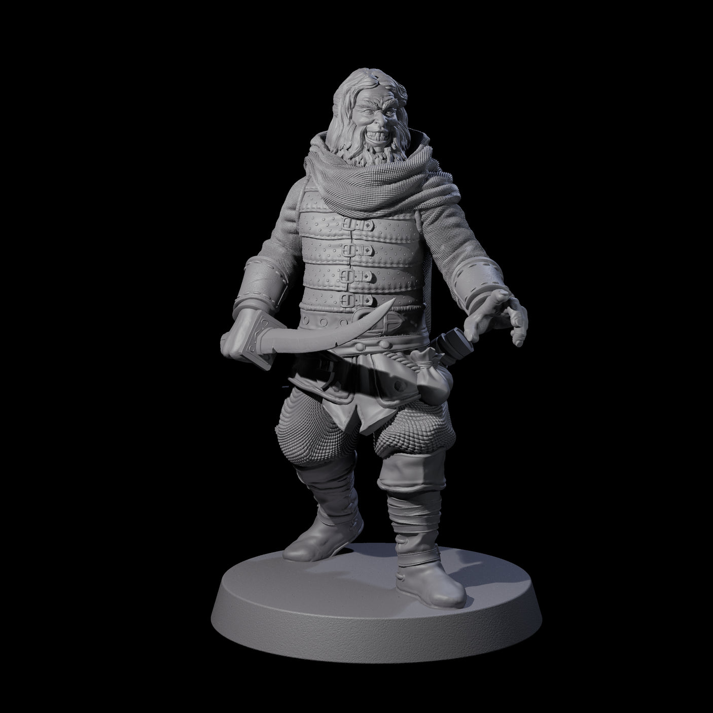 Eight Toothy Bandits Miniature for Dungeons and Dragons, Pathfinder or other TTRPGs