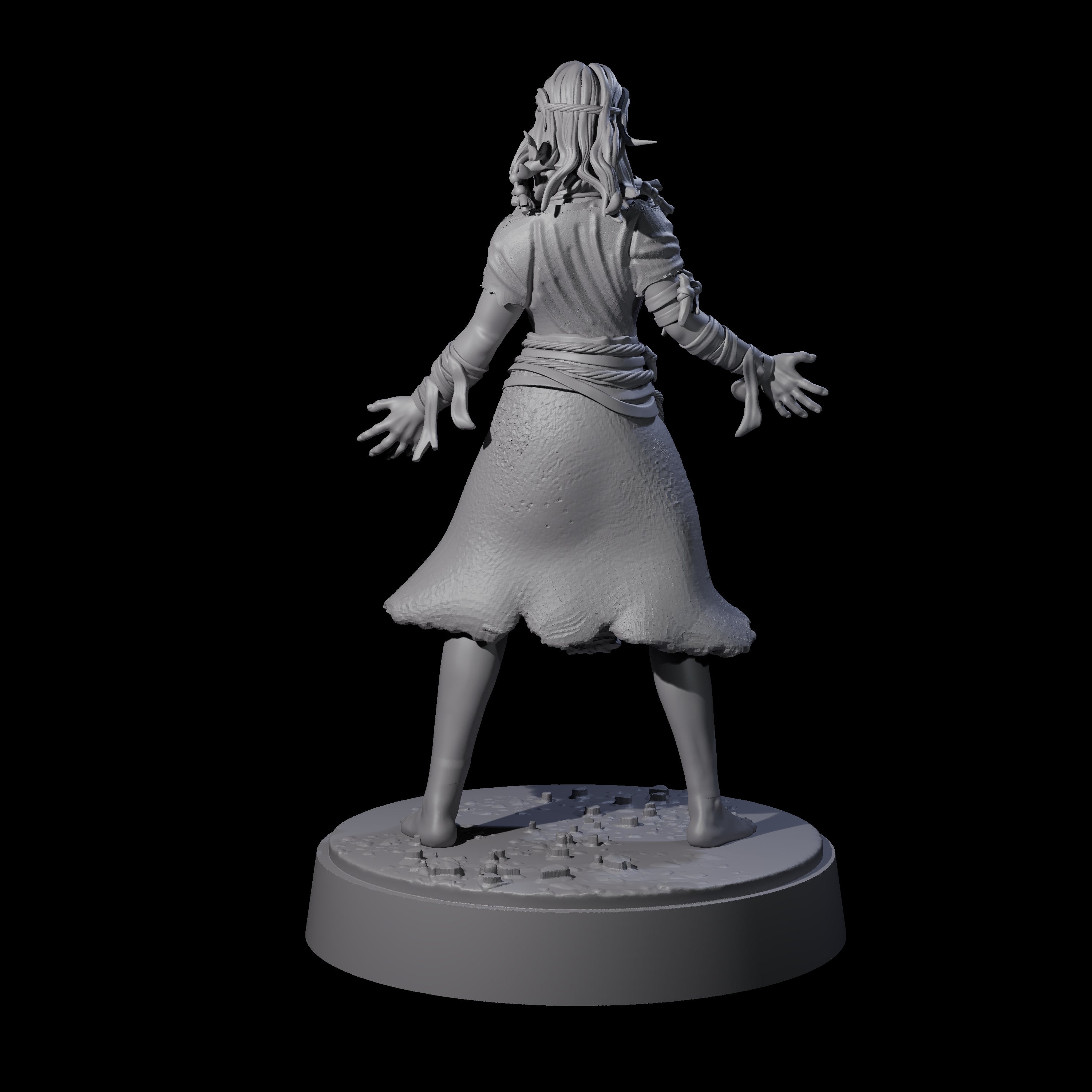 El - Bedraggled Hero Miniature for Dungeons and Dragons, Pathfinder or other TTRPGs