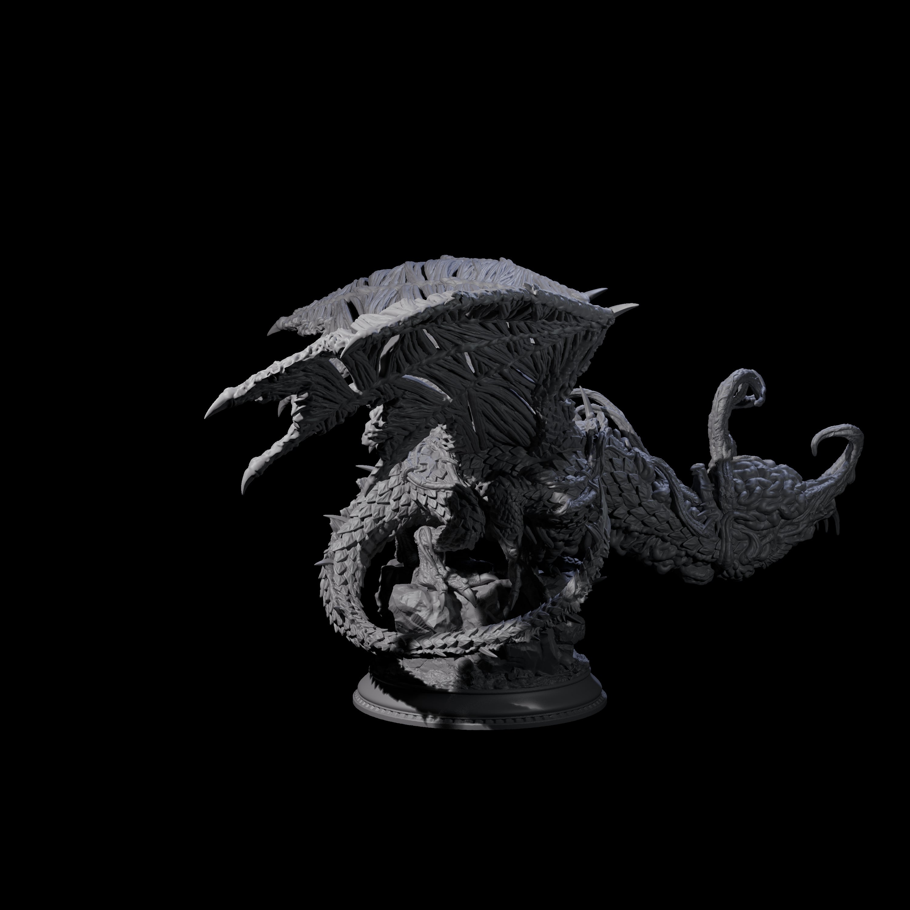 Elder Brain Dragon Miniature for Dungeons and Dragons, Pathfinder or other TTRPGs