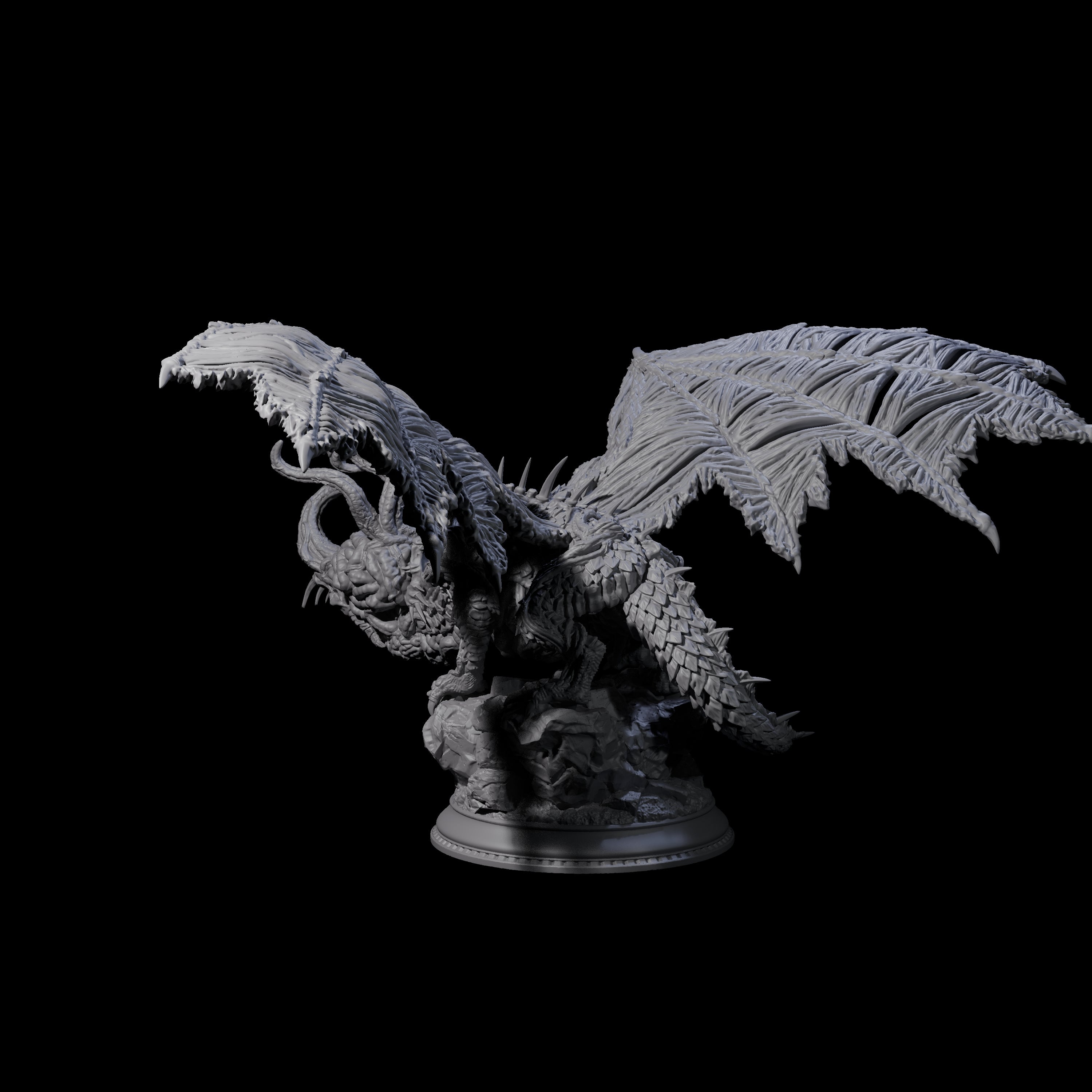 Elder Brain Dragon Miniature for Dungeons and Dragons, Pathfinder or other TTRPGs