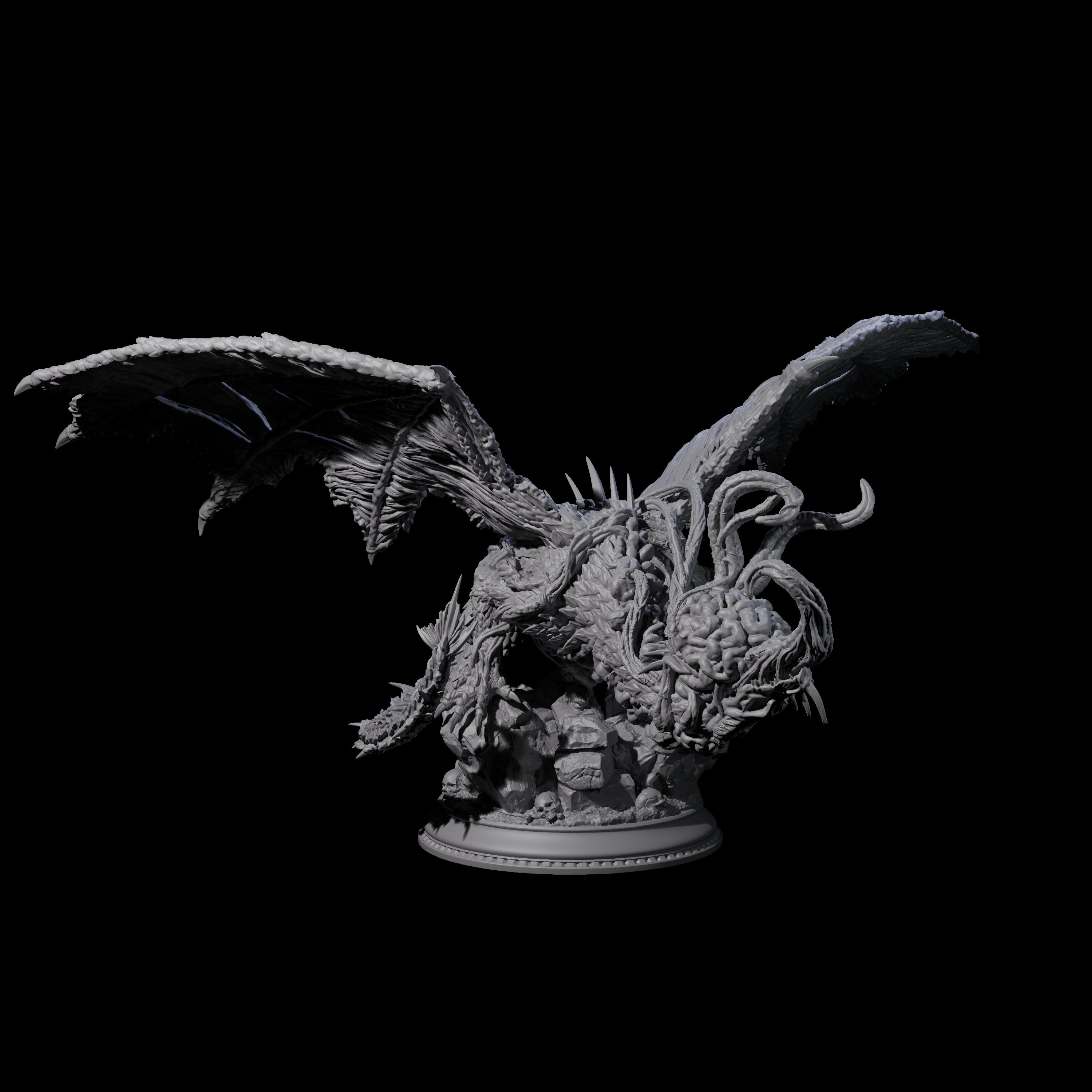 Elder Brain Dragon Miniature for Dungeons and Dragons, Pathfinder or other TTRPGs