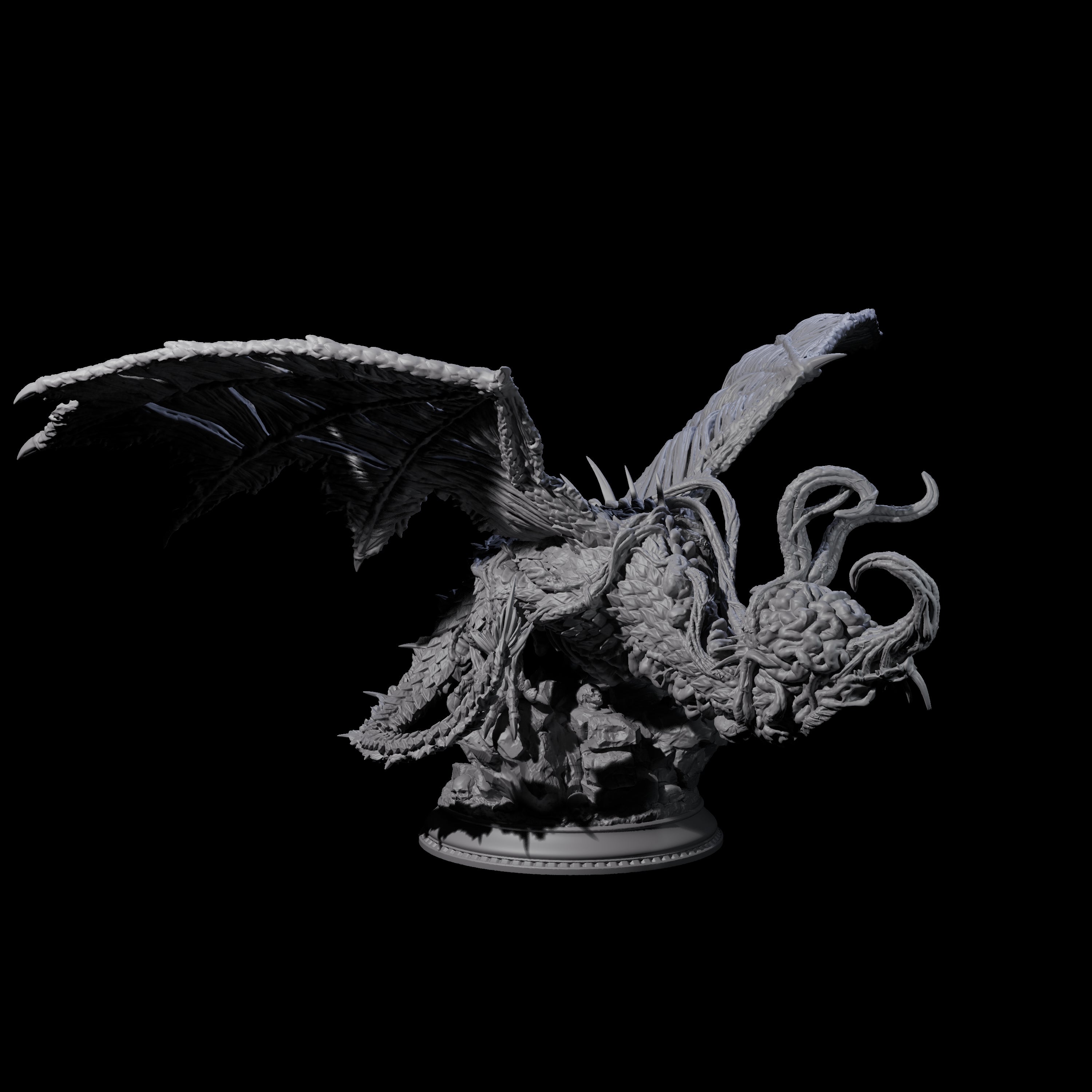 Elder Brain Dragon Miniature for Dungeons and Dragons, Pathfinder or other TTRPGs
