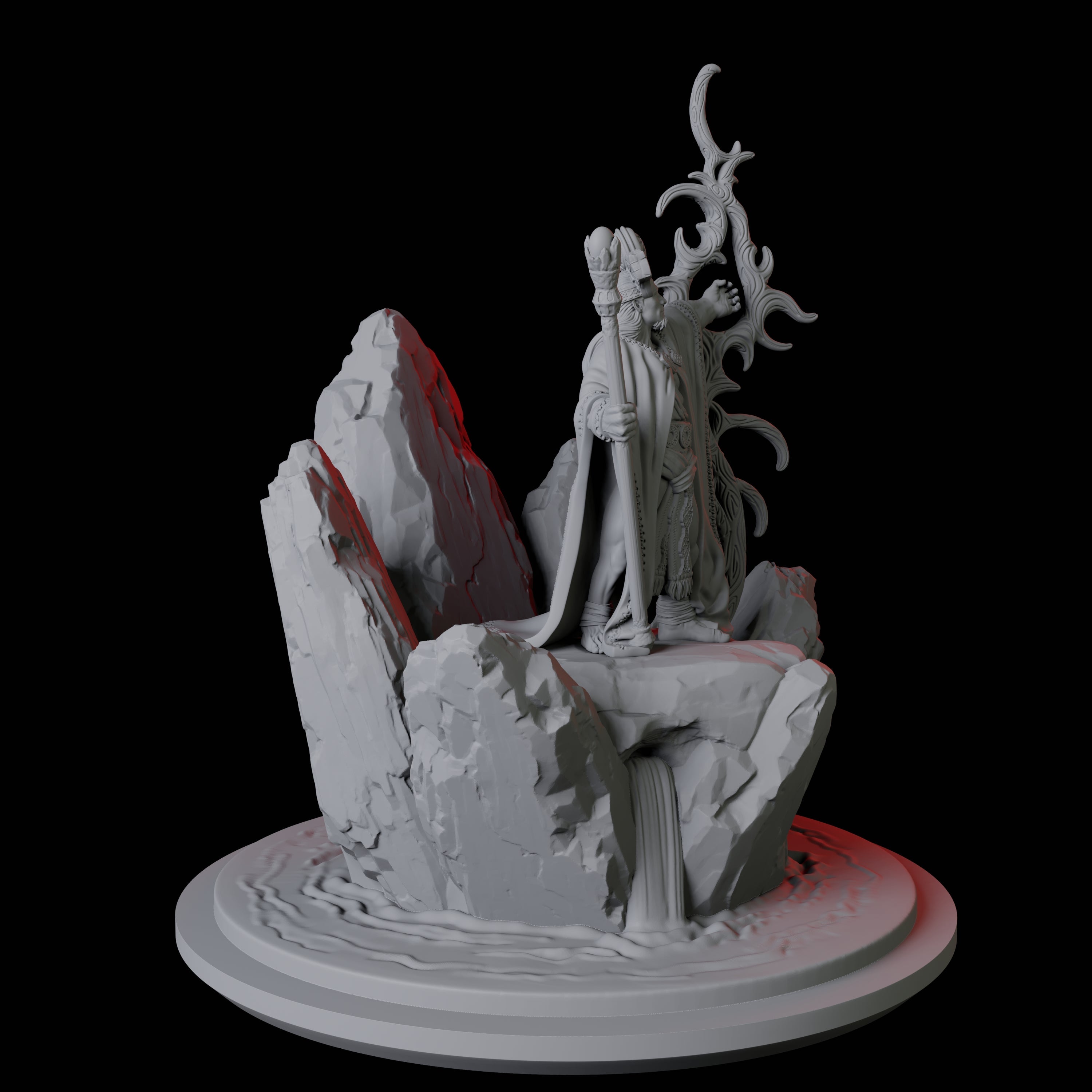 Elder Wizard Miniature for Dungeons and Dragons, Pathfinder or other TTRPGs