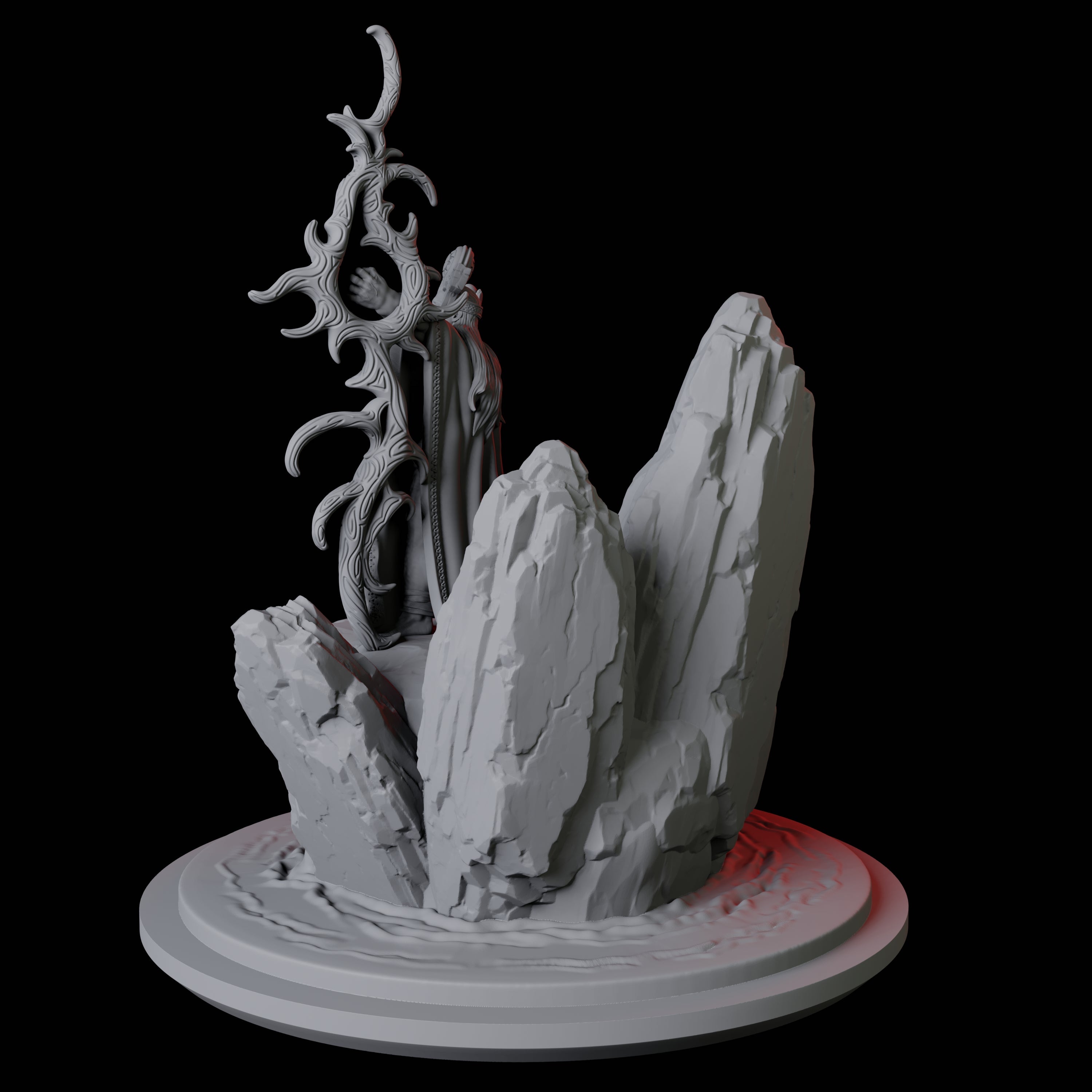 Elder Wizard Miniature for Dungeons and Dragons, Pathfinder or other TTRPGs