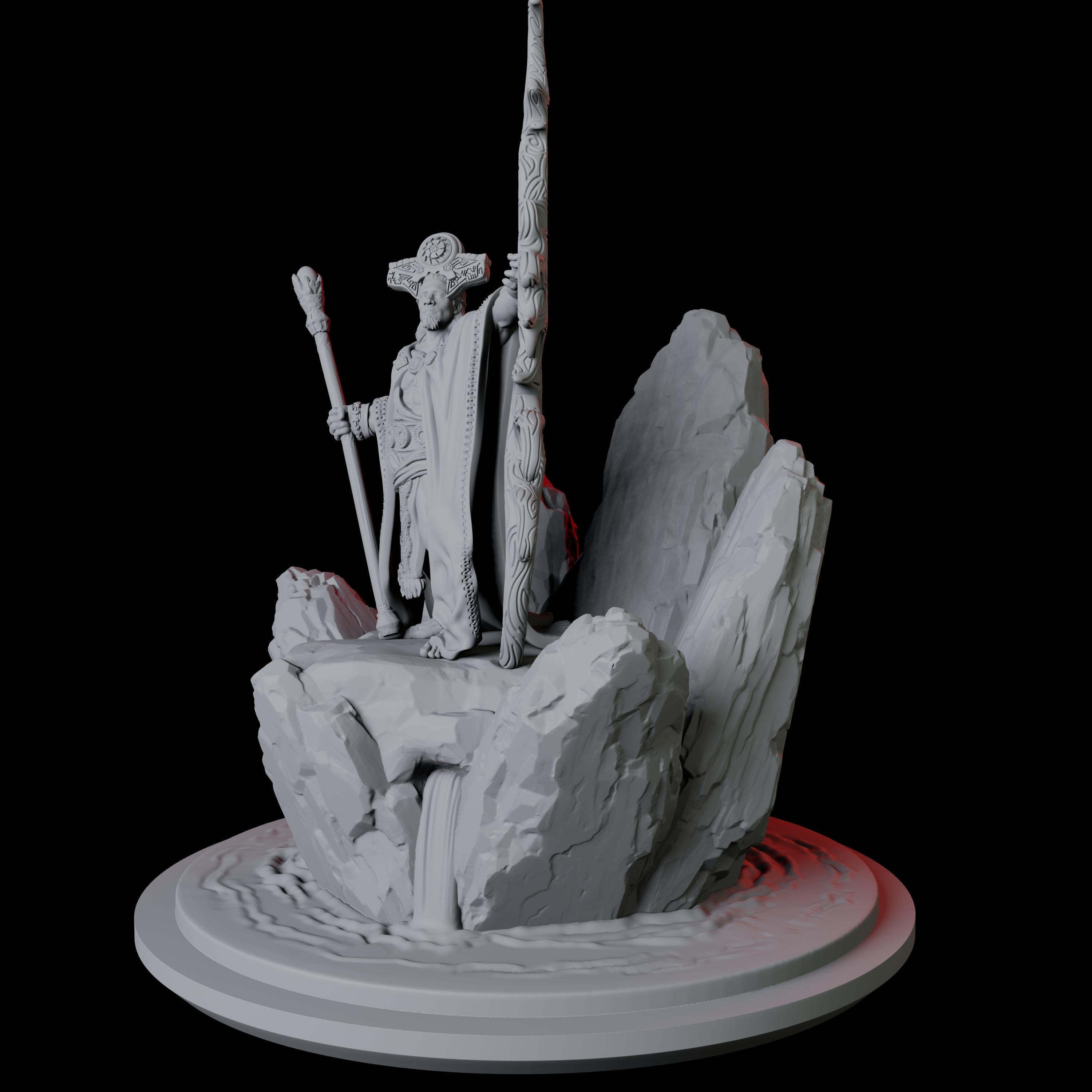 Elder Wizard Miniature for Dungeons and Dragons, Pathfinder or other TTRPGs