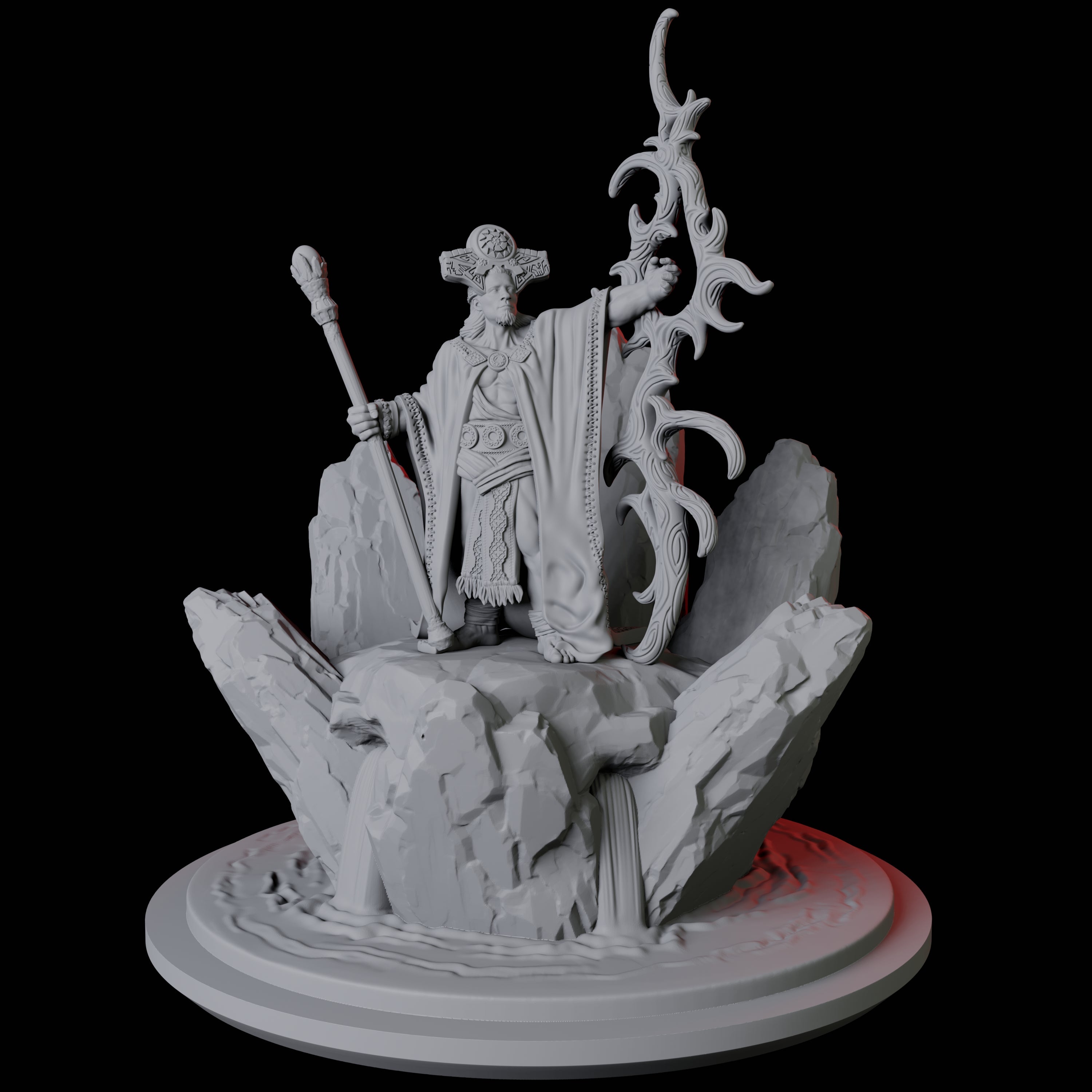 Elder Wizard Miniature for Dungeons and Dragons, Pathfinder or other TTRPGs