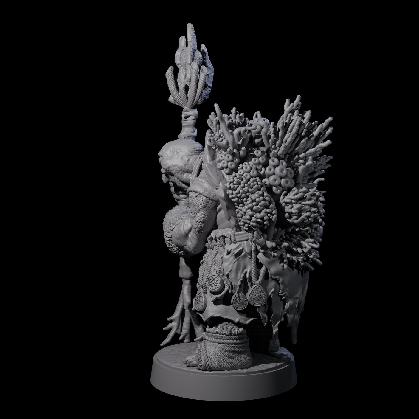 Elderly Tortle Mage Miniature for Dungeons and Dragons, Pathfinder or other TTRPGs