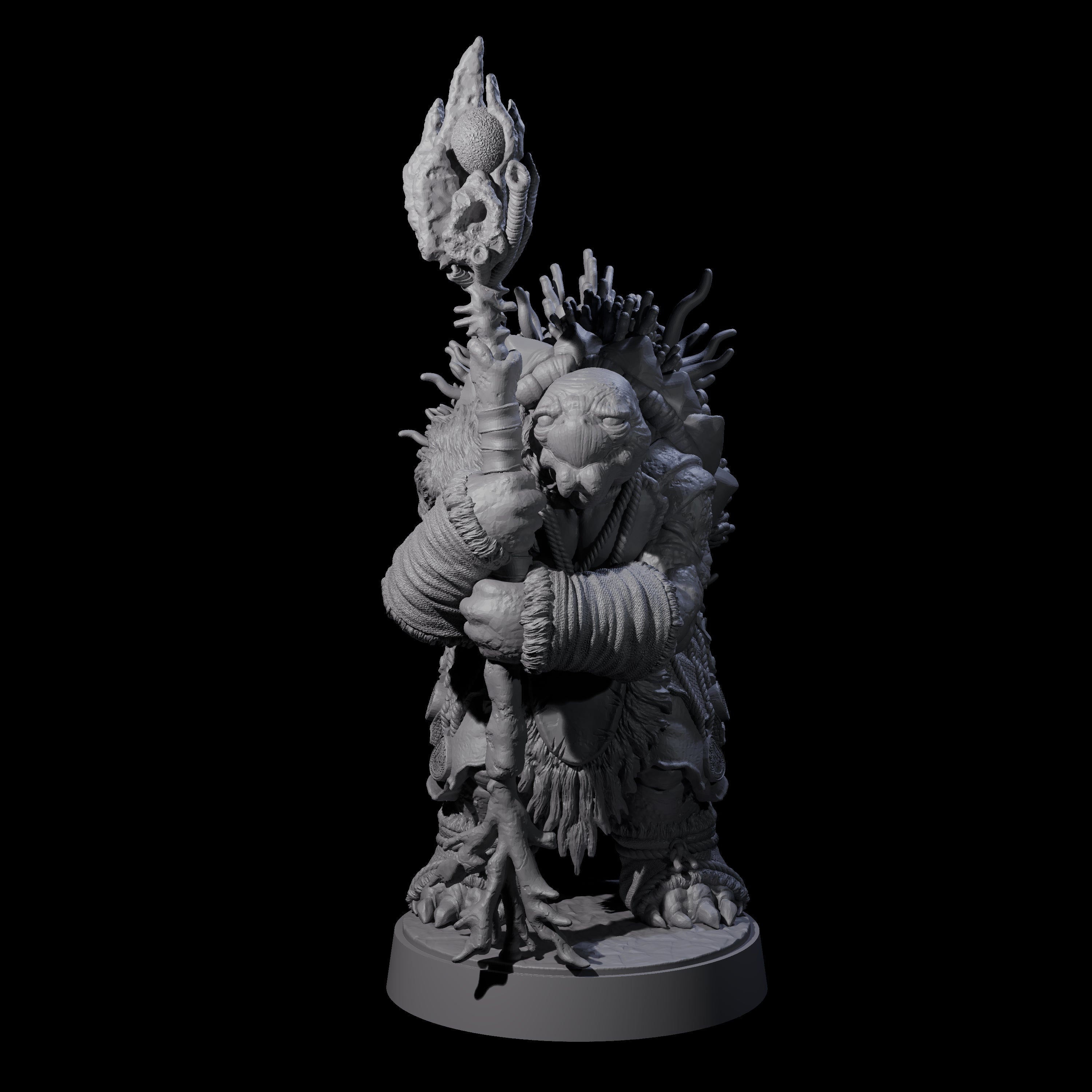 Elderly Tortle Mage Miniature for Dungeons and Dragons, Pathfinder or other TTRPGs
