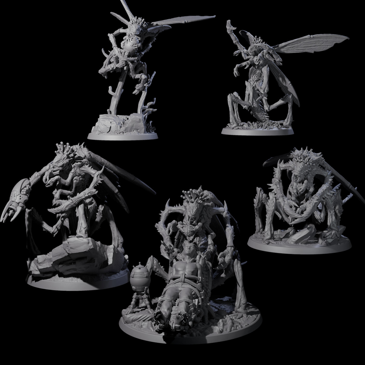 Eldritch Mi-Go Aberration Miniature for Dungeons and Dragons, Pathfinder or other TTRPGs