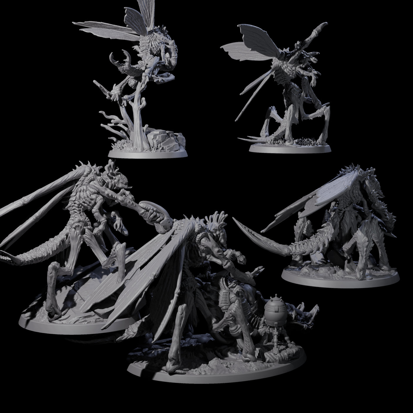 Eldritch Mi-Go Aberration Miniature for Dungeons and Dragons, Pathfinder or other TTRPGs