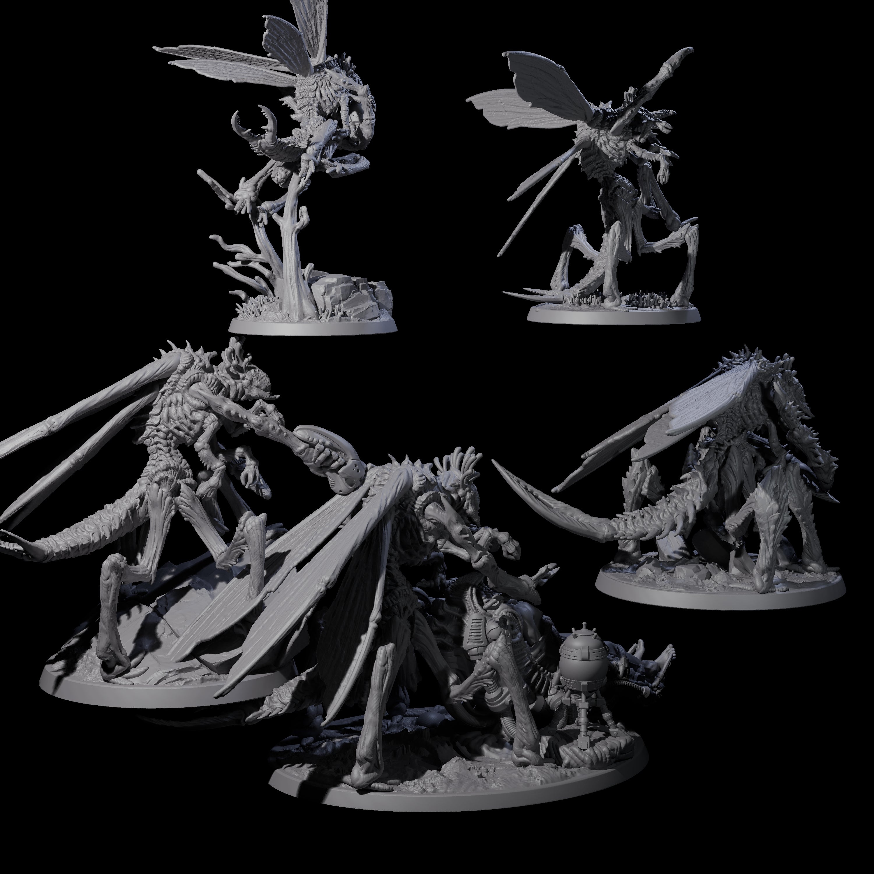 Eldritch Mi-Go Aberration Miniature for Dungeons and Dragons, Pathfinder or other TTRPGs