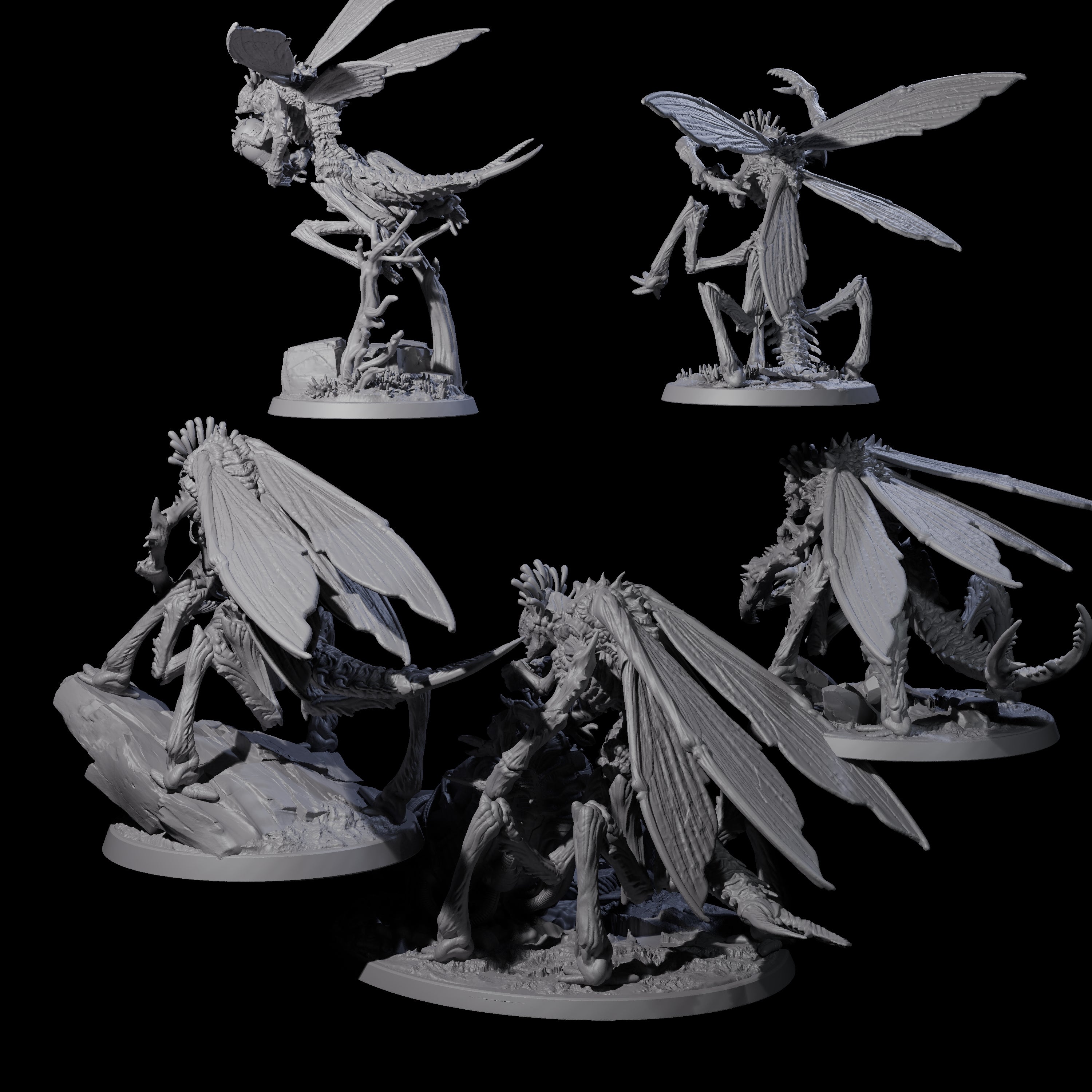 Eldritch Mi-Go Aberration Miniature for Dungeons and Dragons, Pathfinder or other TTRPGs
