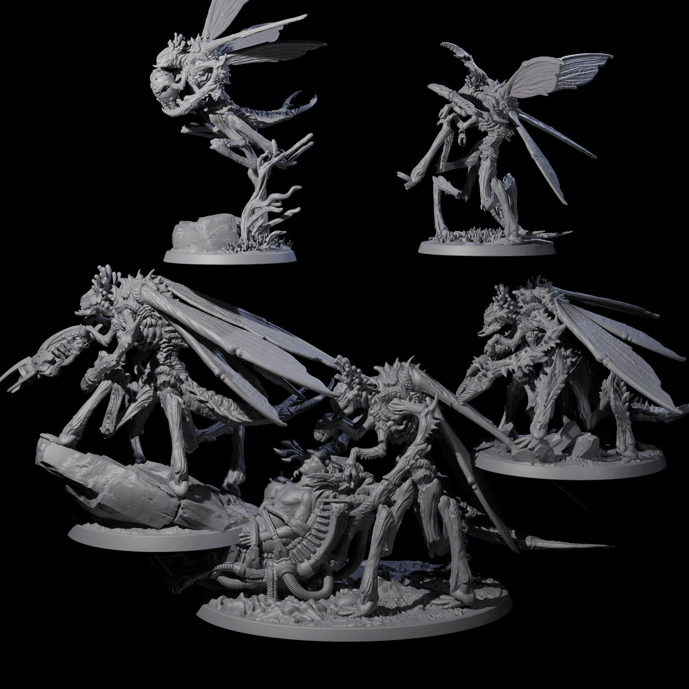 Eldritch Mi-Go Aberration Miniature for Dungeons and Dragons, Pathfinder or other TTRPGs