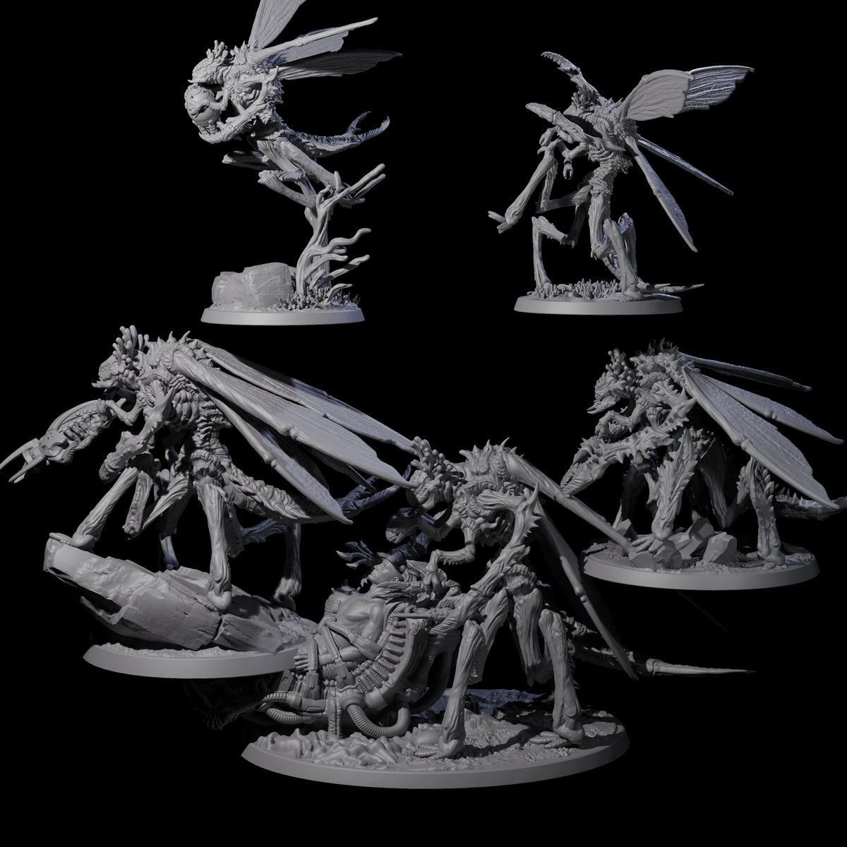 Eldritch Mi-Go Aberration Miniature for Dungeons and Dragons, Pathfinder or other TTRPGs