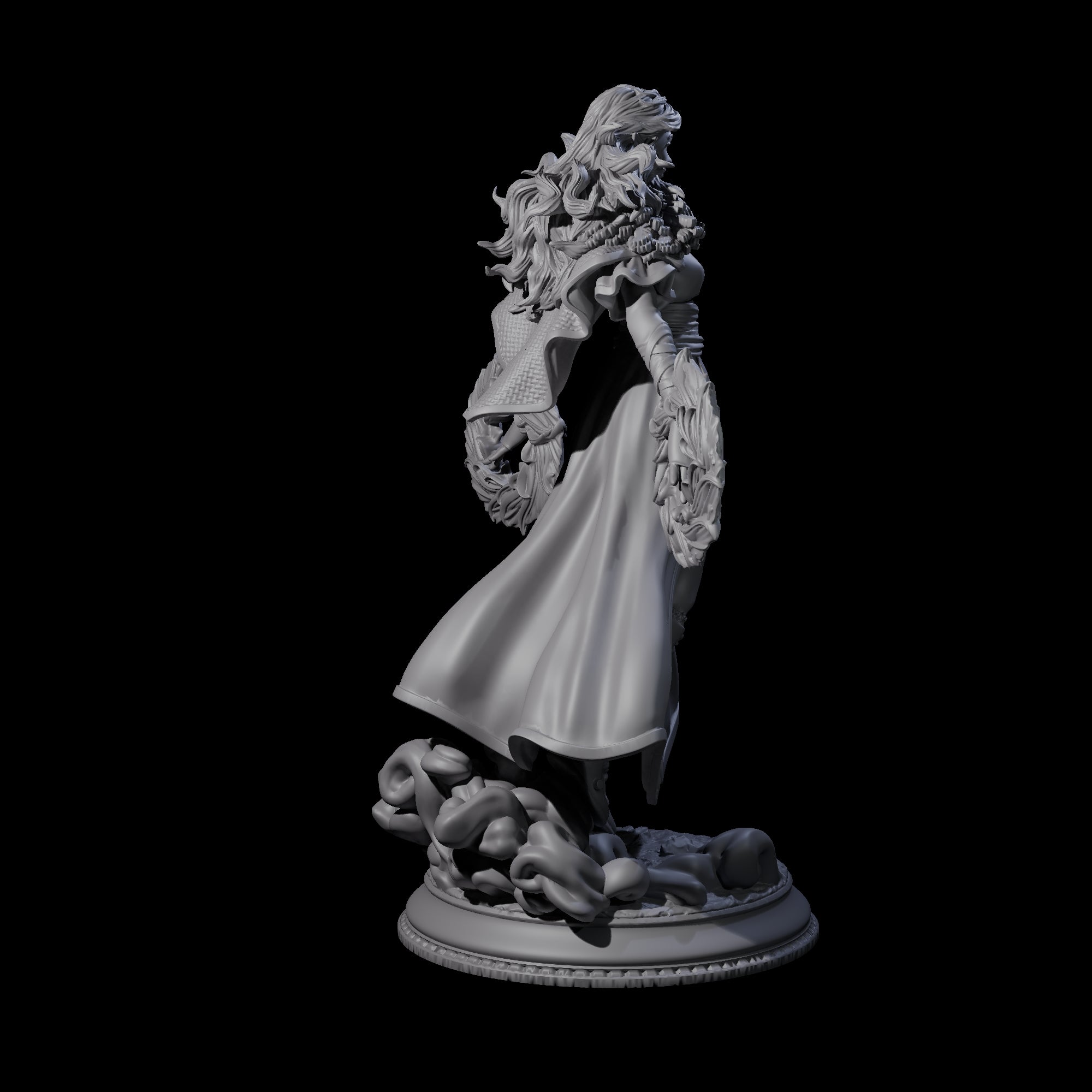Elegant Casting Mage Miniature for Dungeons and Dragons, Pathfinder or other TTRPGs
