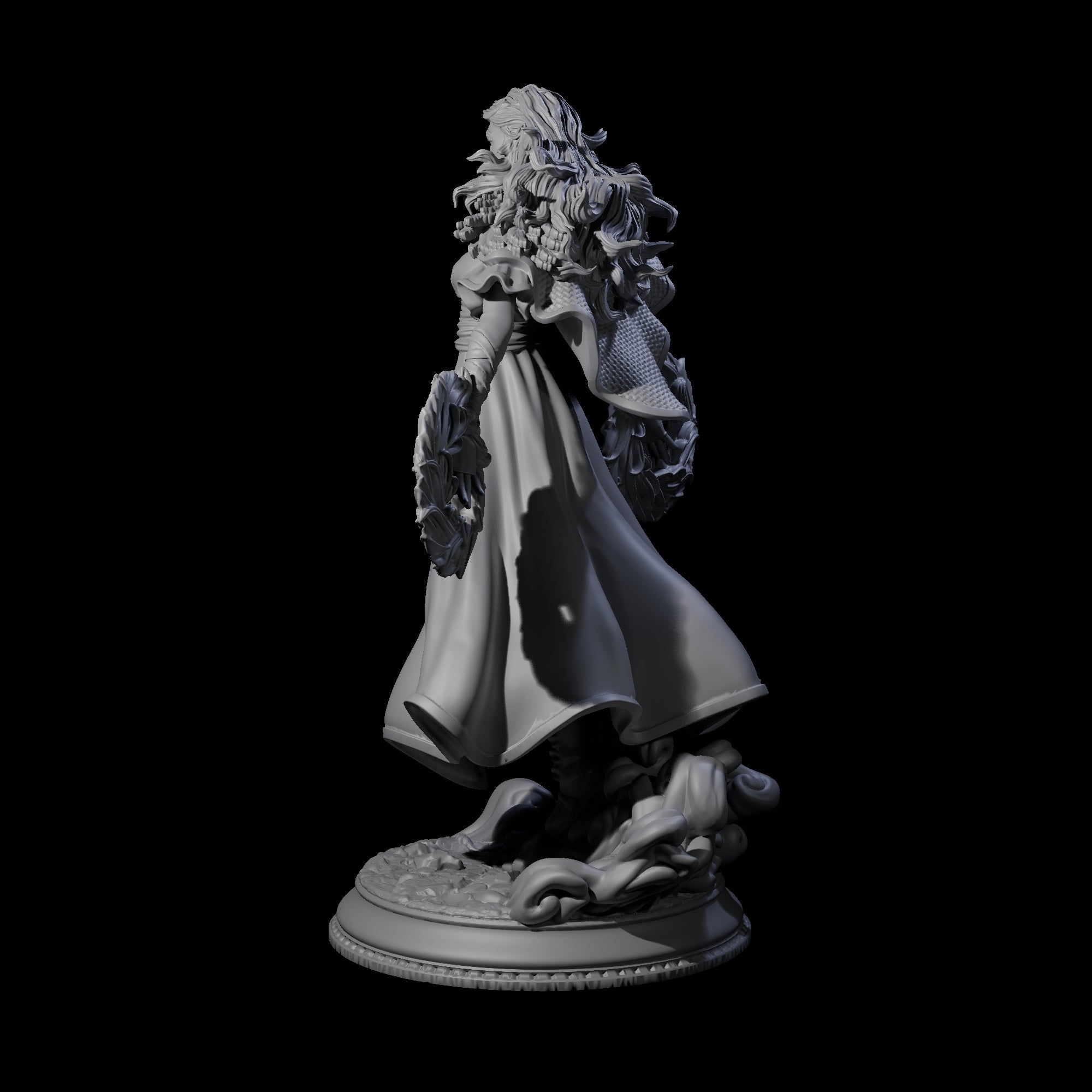 Elegant Casting Mage Miniature for Dungeons and Dragons, Pathfinder or other TTRPGs