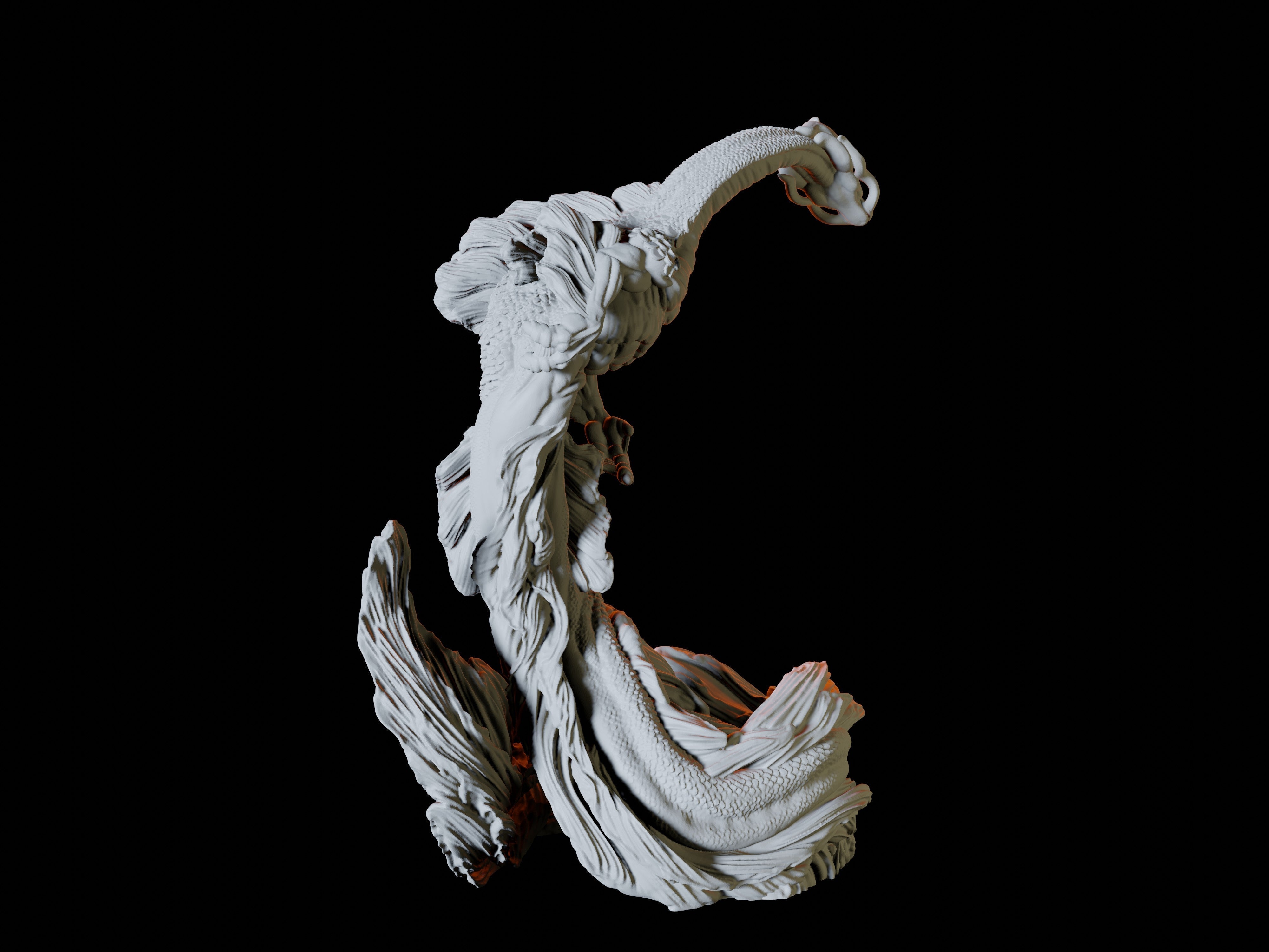 Elemental Dragon Miniature for Dungeons and Dragons, Pathfinder or other TTRPGs